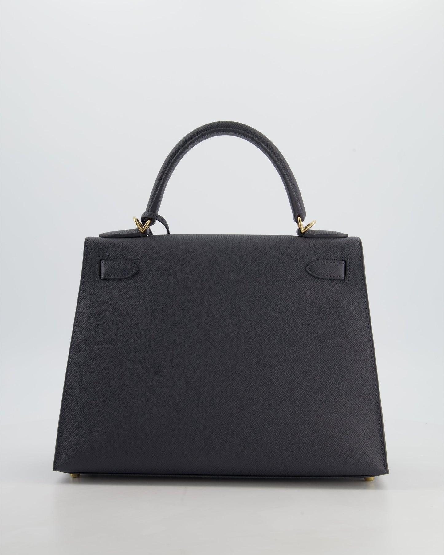 *RARE* Herm�s Kelly 28 Sellier Bag in Ardoise Epsom Leather with Permabrass Hardware