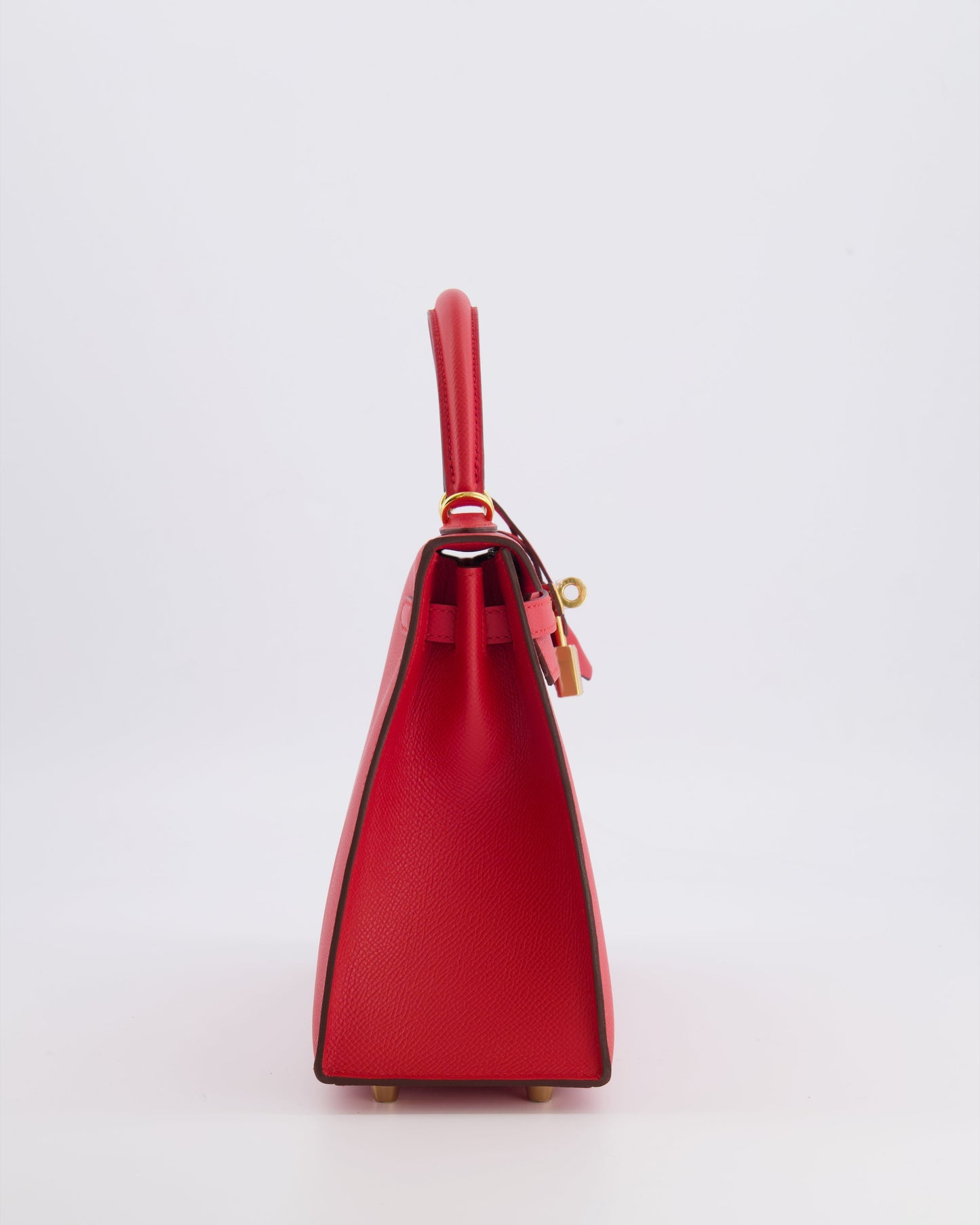 Herm�s Kelly 25 Sellier Bag in Rouge Radieux Epsom Leather with Gold Hardware