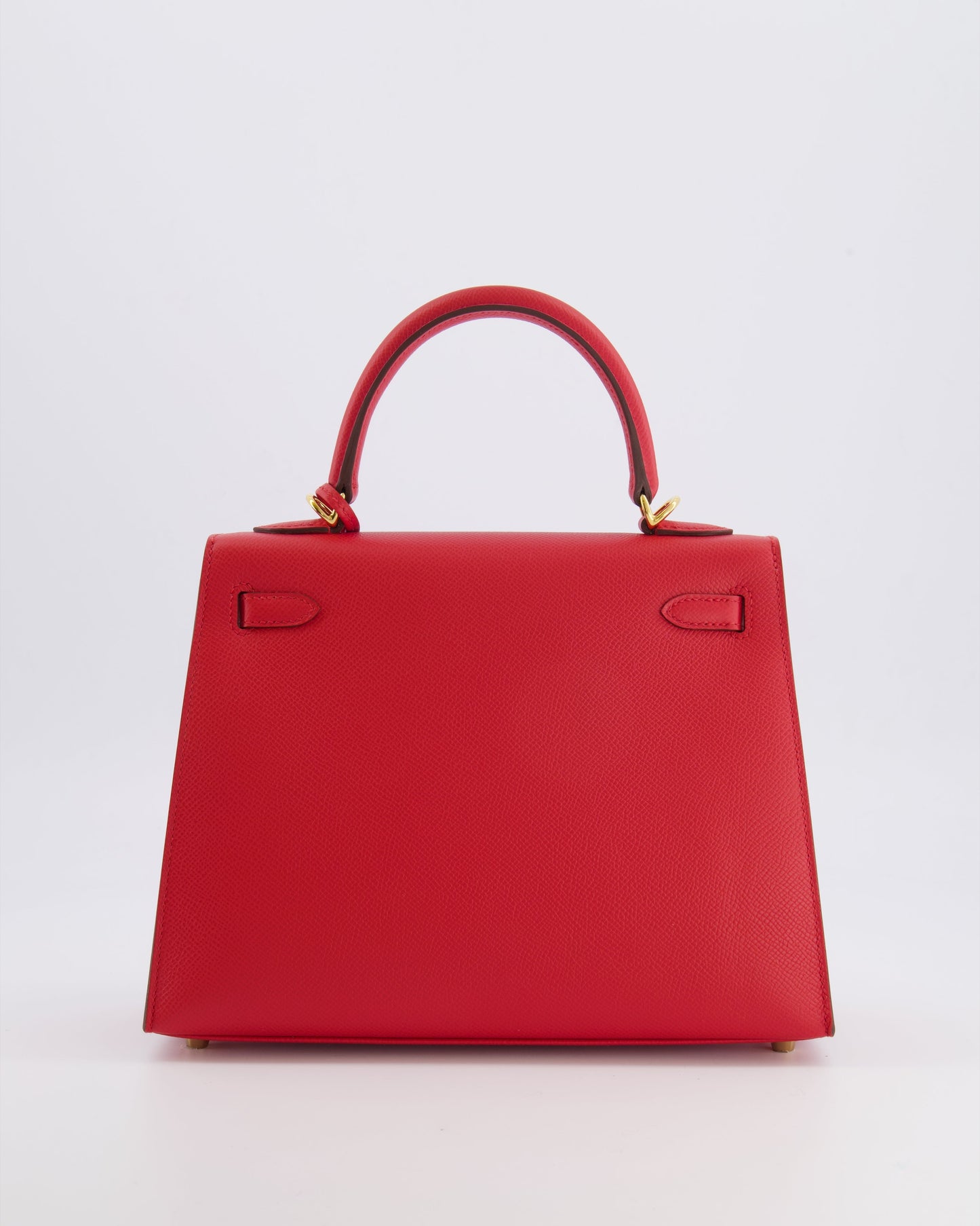 Herm�s Kelly 25 Sellier Bag in Rouge Radieux Epsom Leather with Gold Hardware