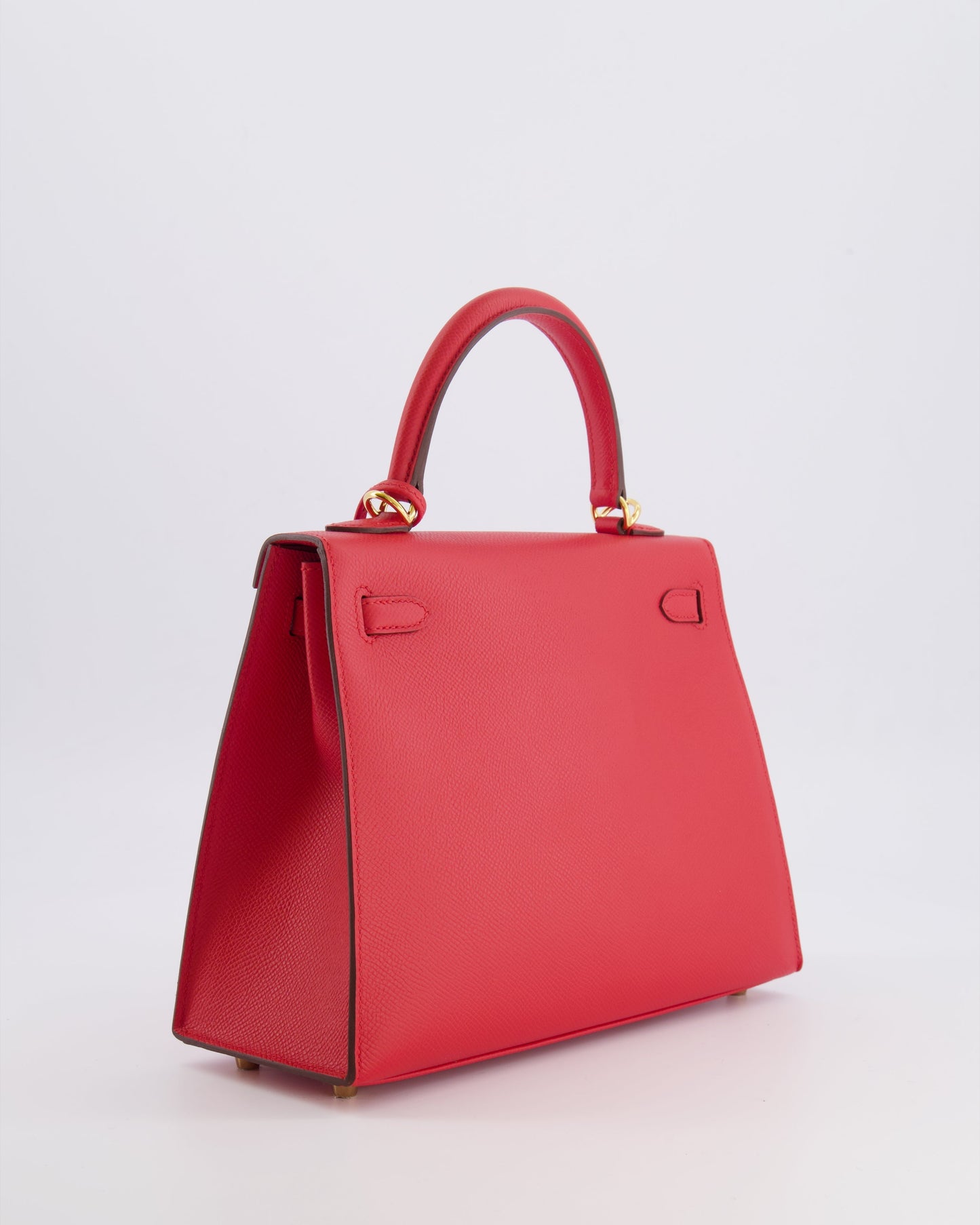 Herm�s Kelly 25 Sellier Bag in Rouge Radieux Epsom Leather with Gold Hardware