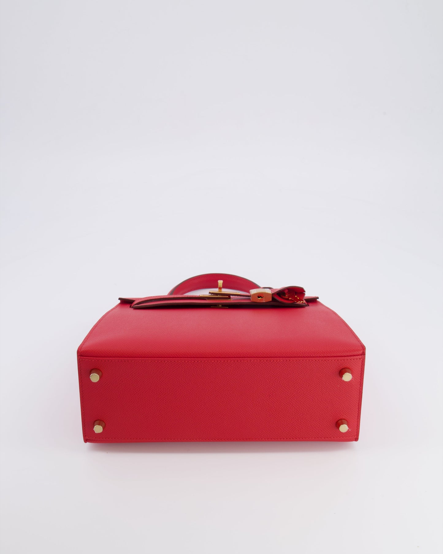Herm�s Kelly 25 Sellier Bag in Rouge Radieux Epsom Leather with Gold Hardware