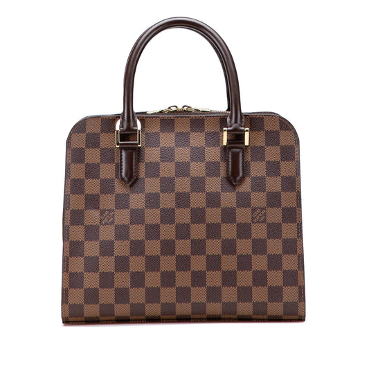 Brown Louis Vuitton Damier Ebene Triana Handbag