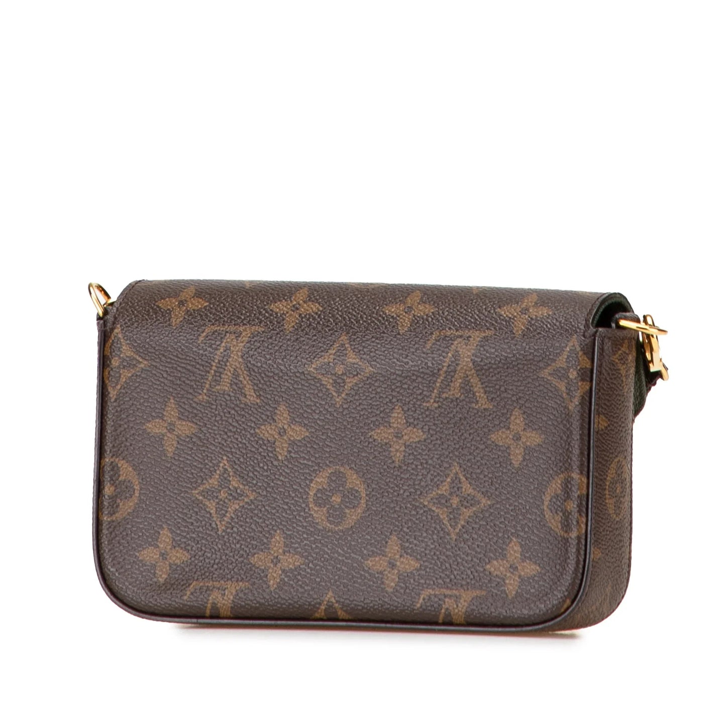 Brown Louis Vuitton Monogram Felicie Strap And Go Crossbody Bag