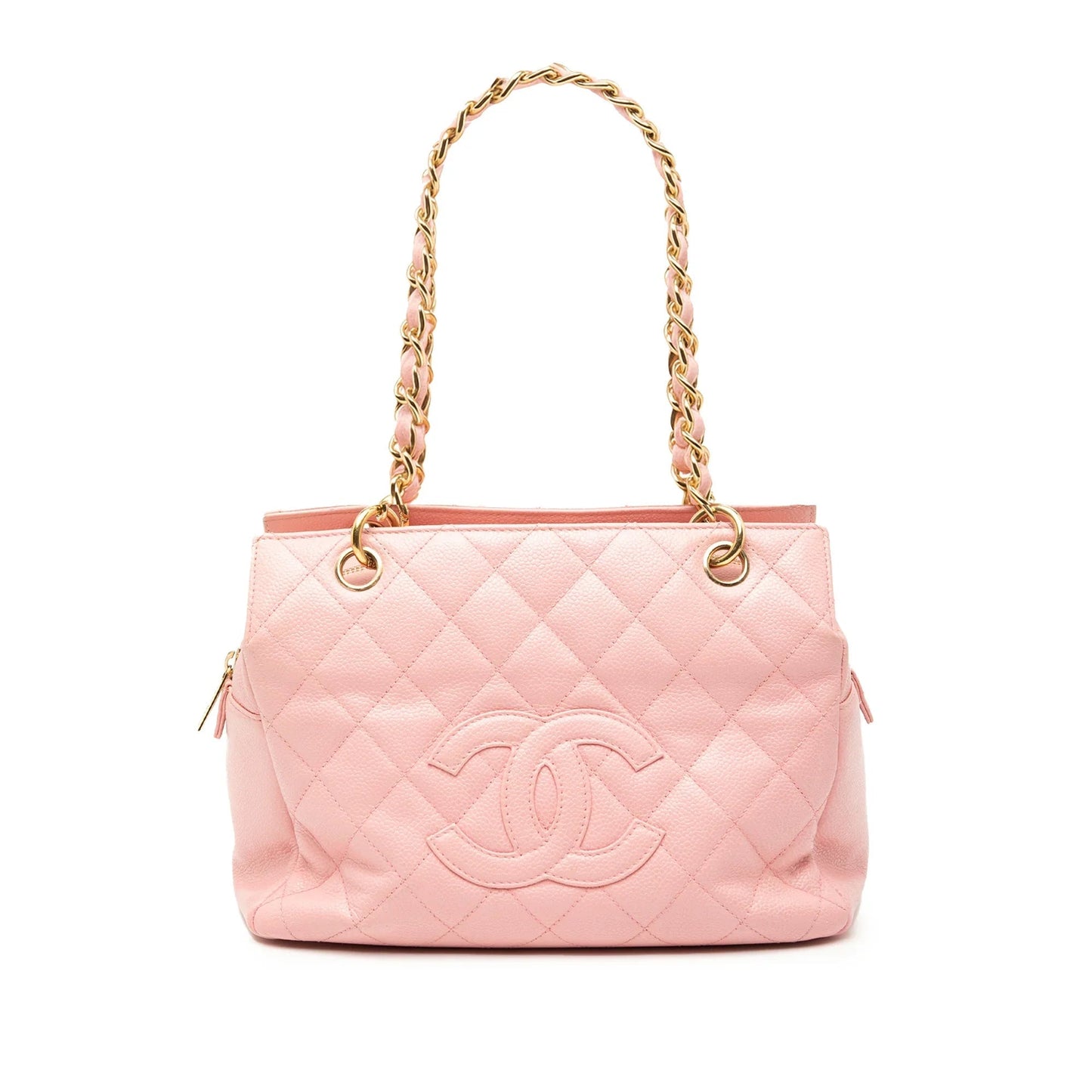 Pink Chanel Petite Caviar Timeless Tote