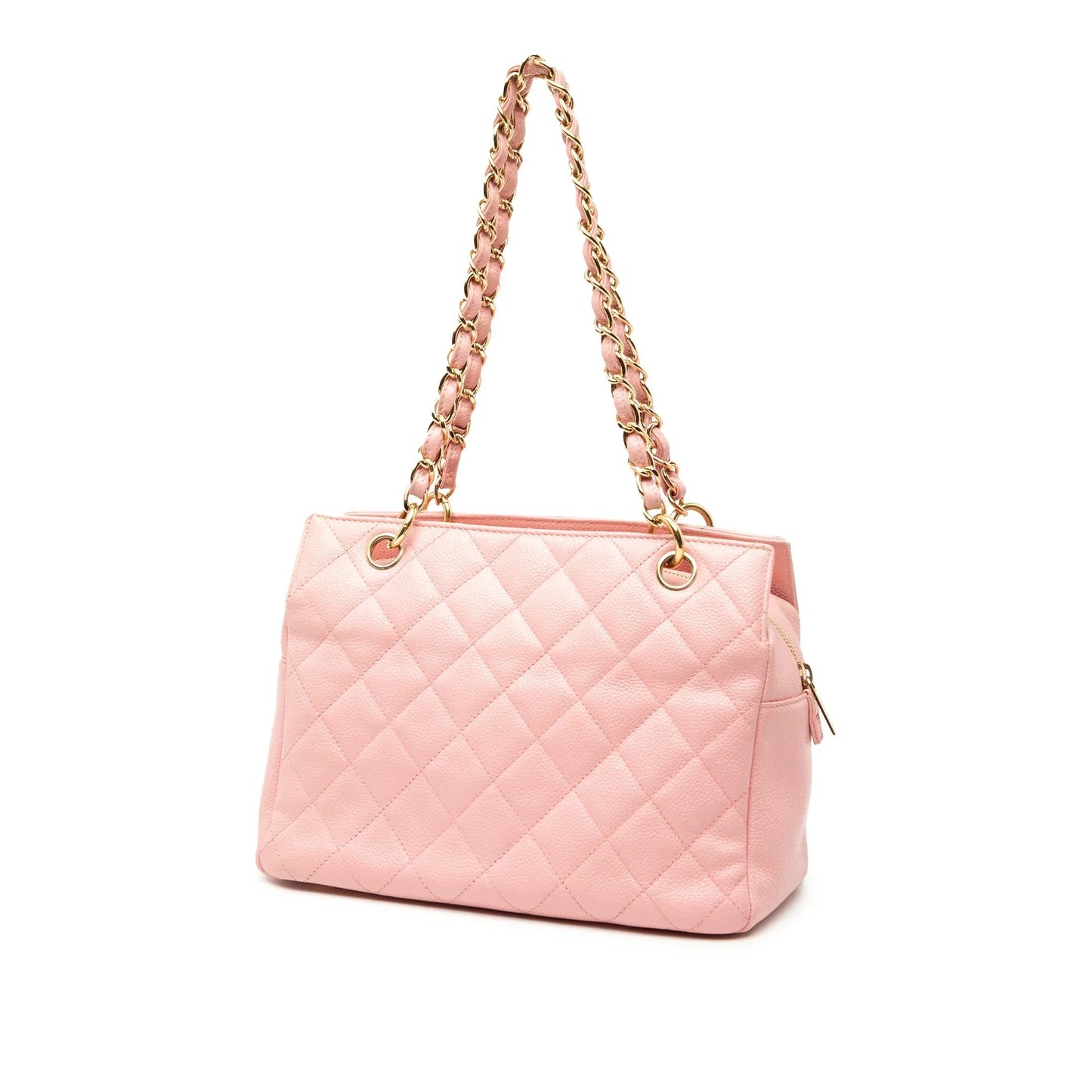 Pink Chanel Petite Caviar Timeless Tote