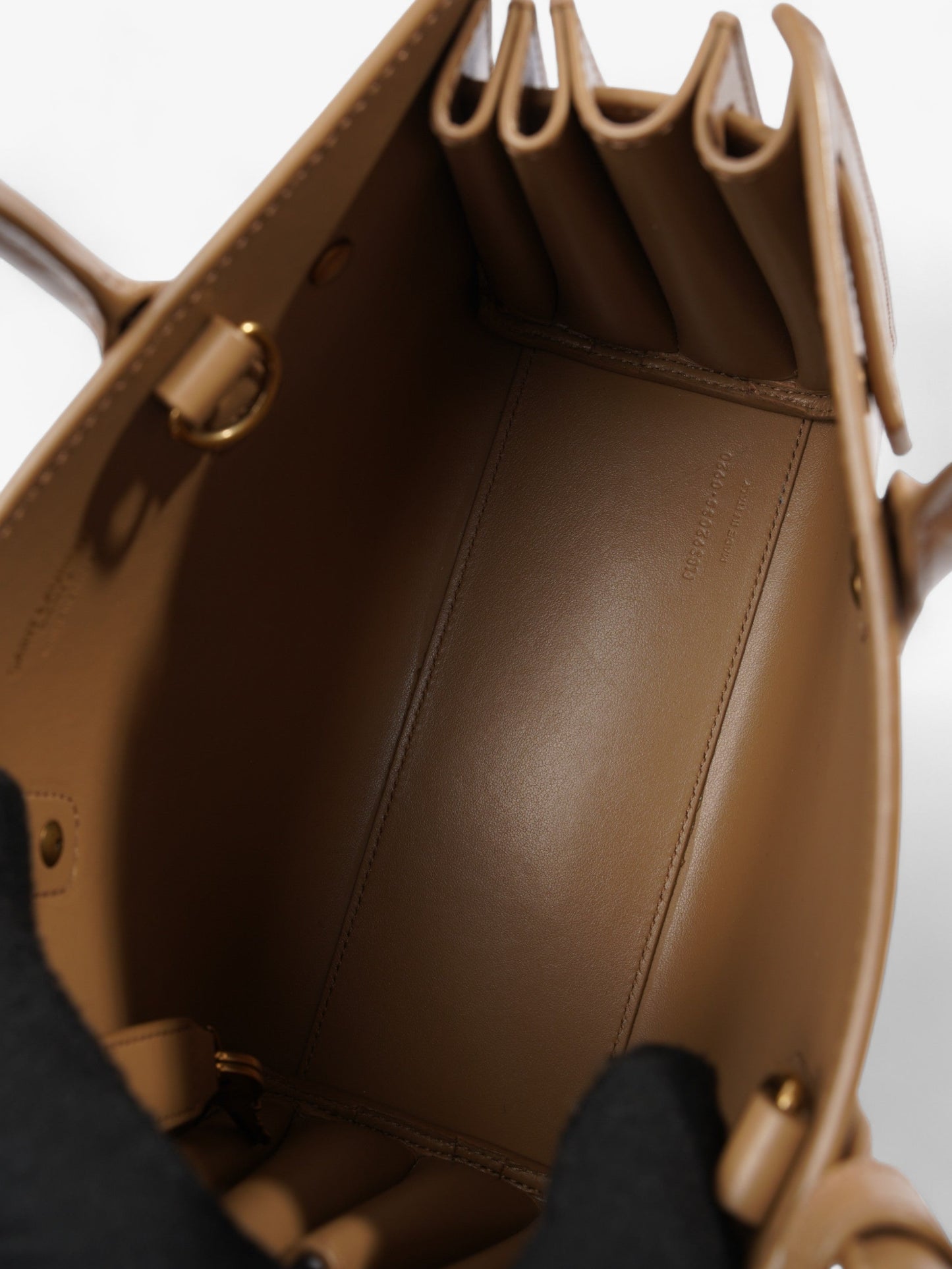 Saint Laurent Sac De Jour Dark Beige Calfskin Leather Nano