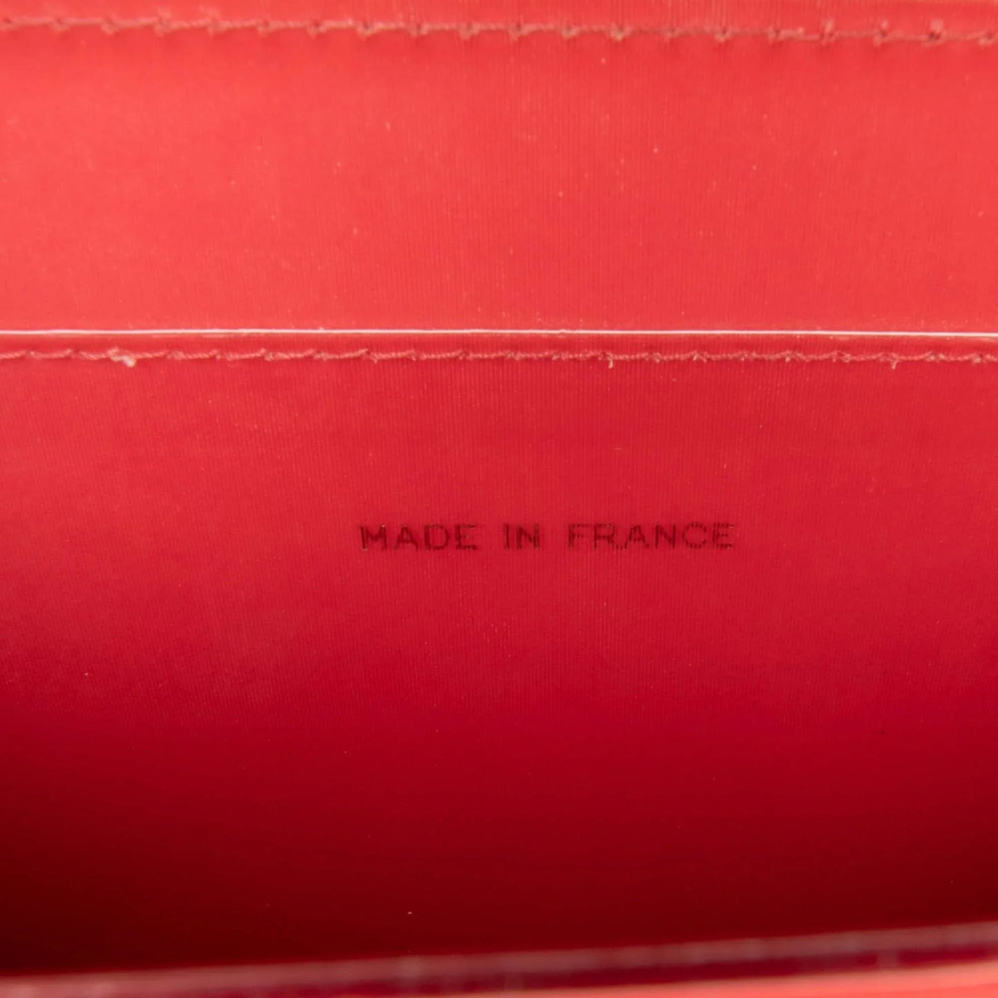 Red Chanel Vinyl Hologram CC Shoulder Bag