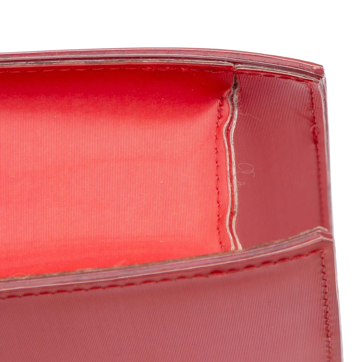 Red Chanel Vinyl Hologram CC Shoulder Bag