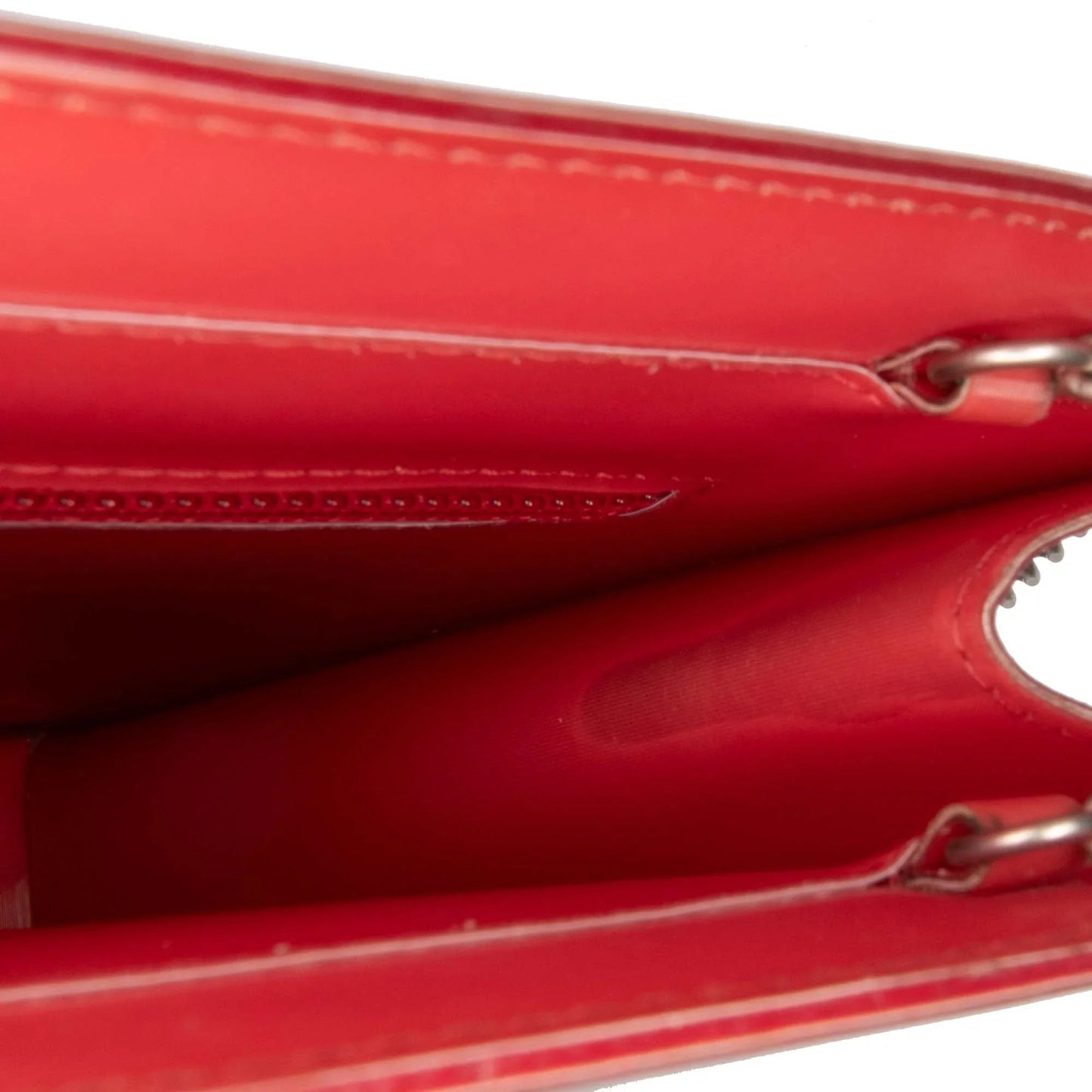 Red Chanel Vinyl Hologram CC Shoulder Bag