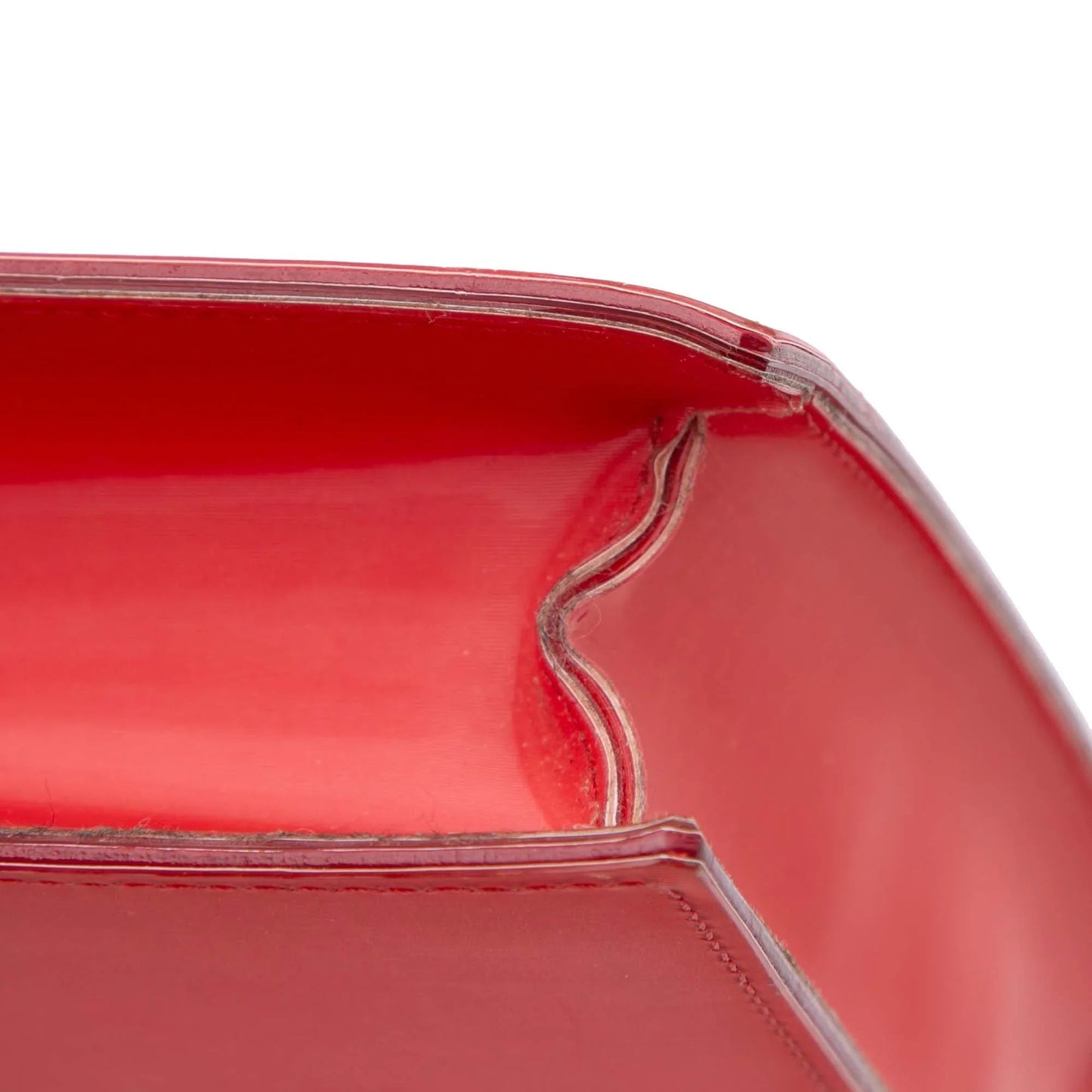 Red Chanel Vinyl Hologram CC Shoulder Bag