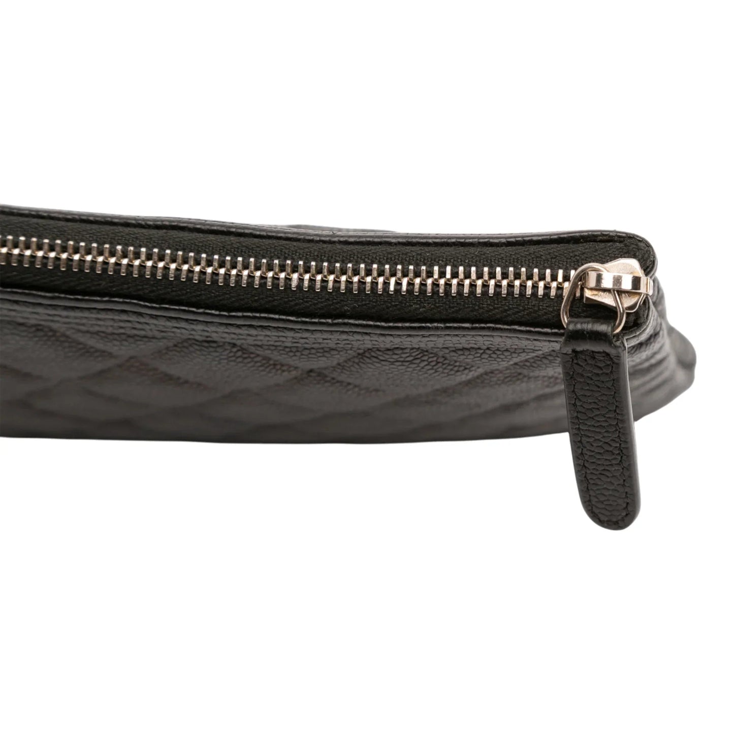Black Chanel Medium Quilted Caviar Boy O Case Clutch