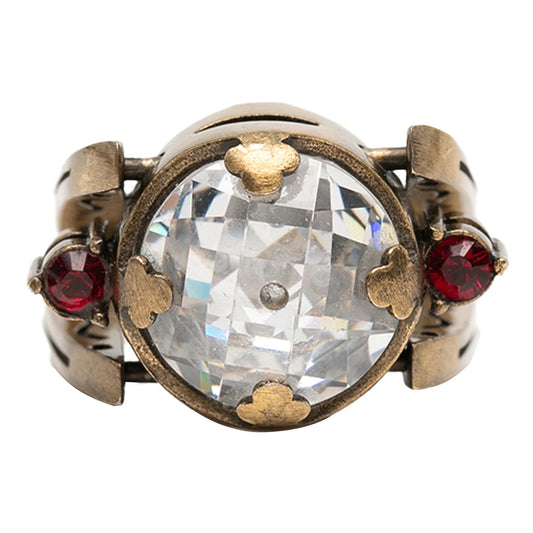 Gold Dior Gold Plated Crystal Bee Ring
