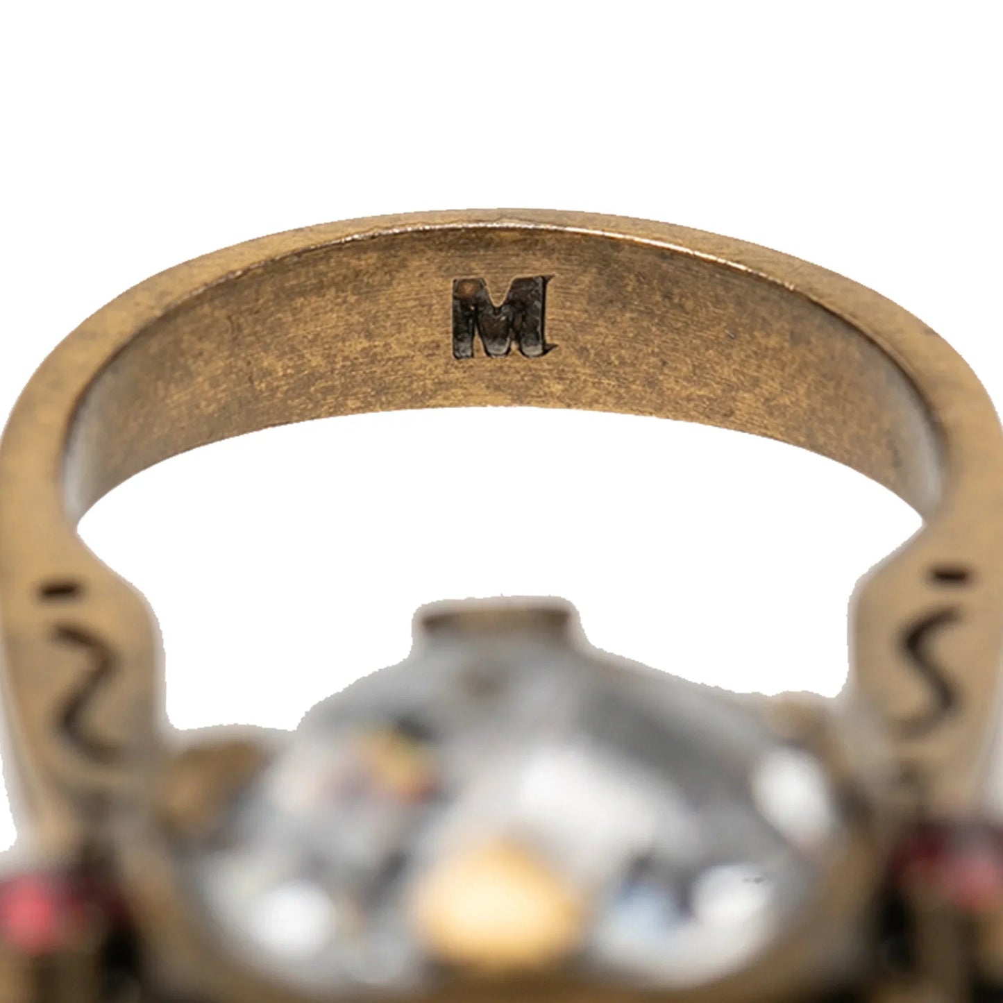 Gold Dior Gold Plated Crystal Bee Ring