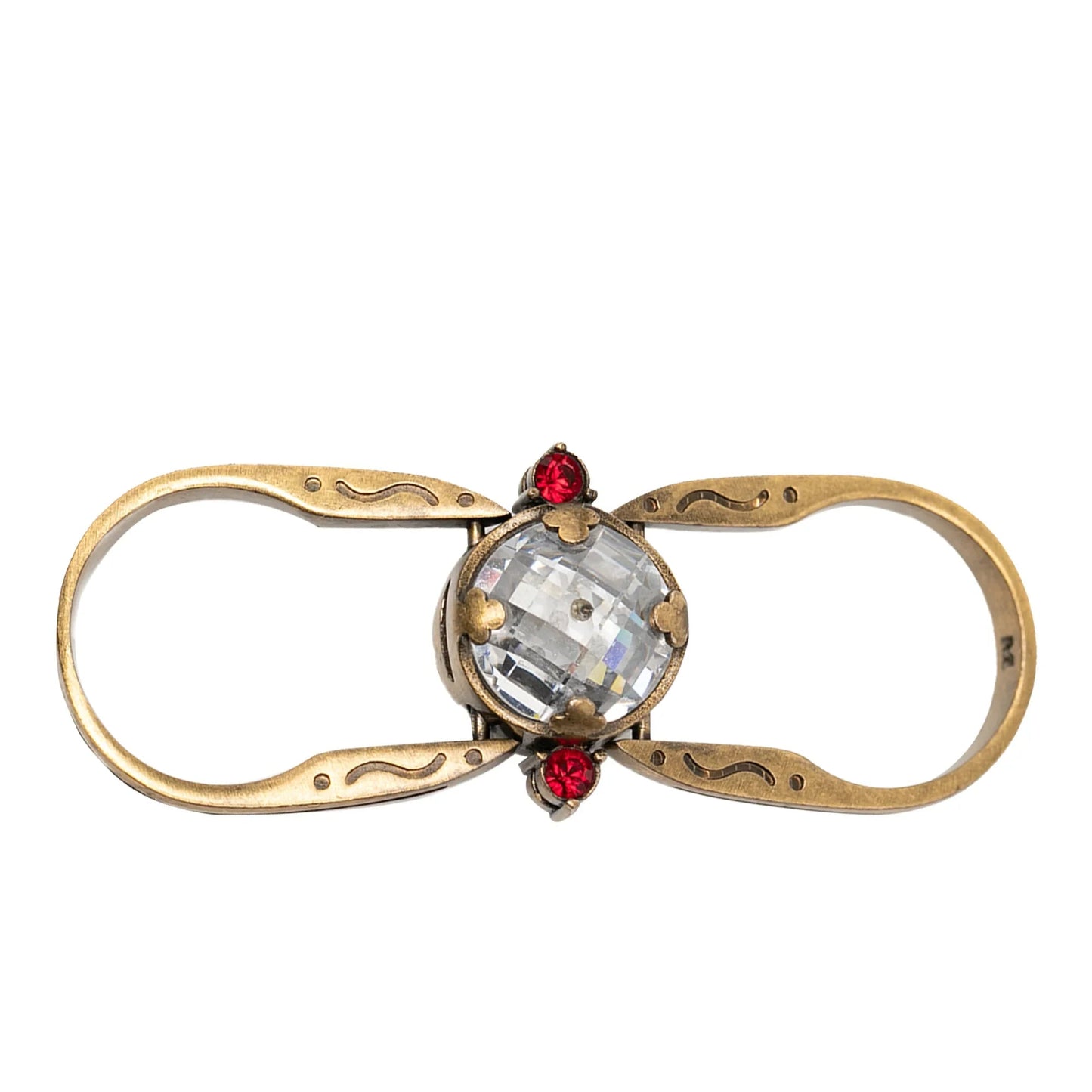 Gold Dior Gold Plated Crystal Bee Ring
