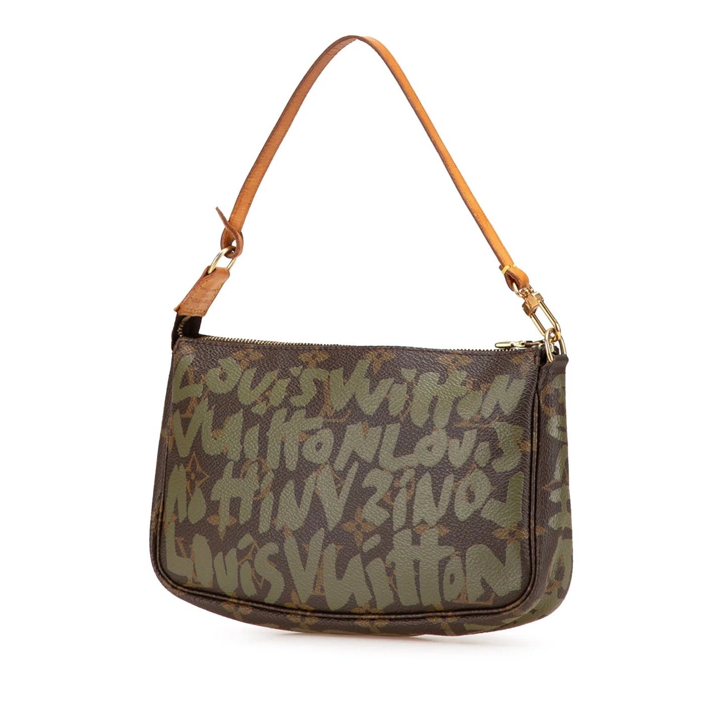 Brown Louis Vuitton Stephen Spro  Monogram Graffiti Pochette Accessoires Shoulder Bag