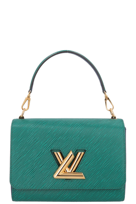 LOUIS VUITTON Twist MM Leather Green Blue