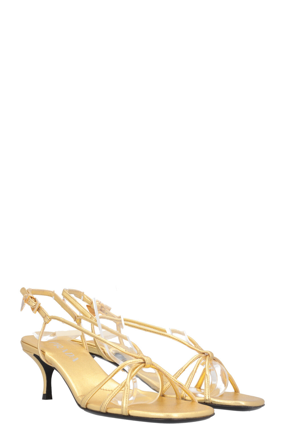 PRADA Heels Leather Gold
