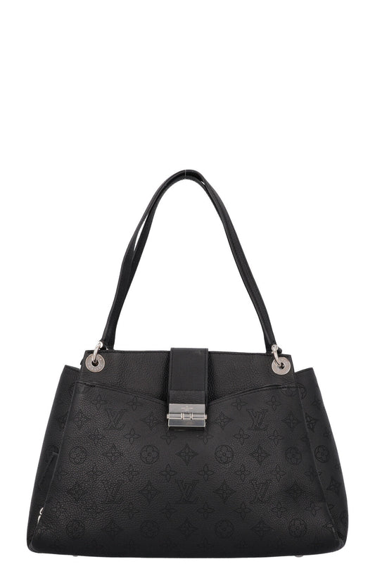 LOUIS VUITTON Sevres Tote Bag Black Mahina