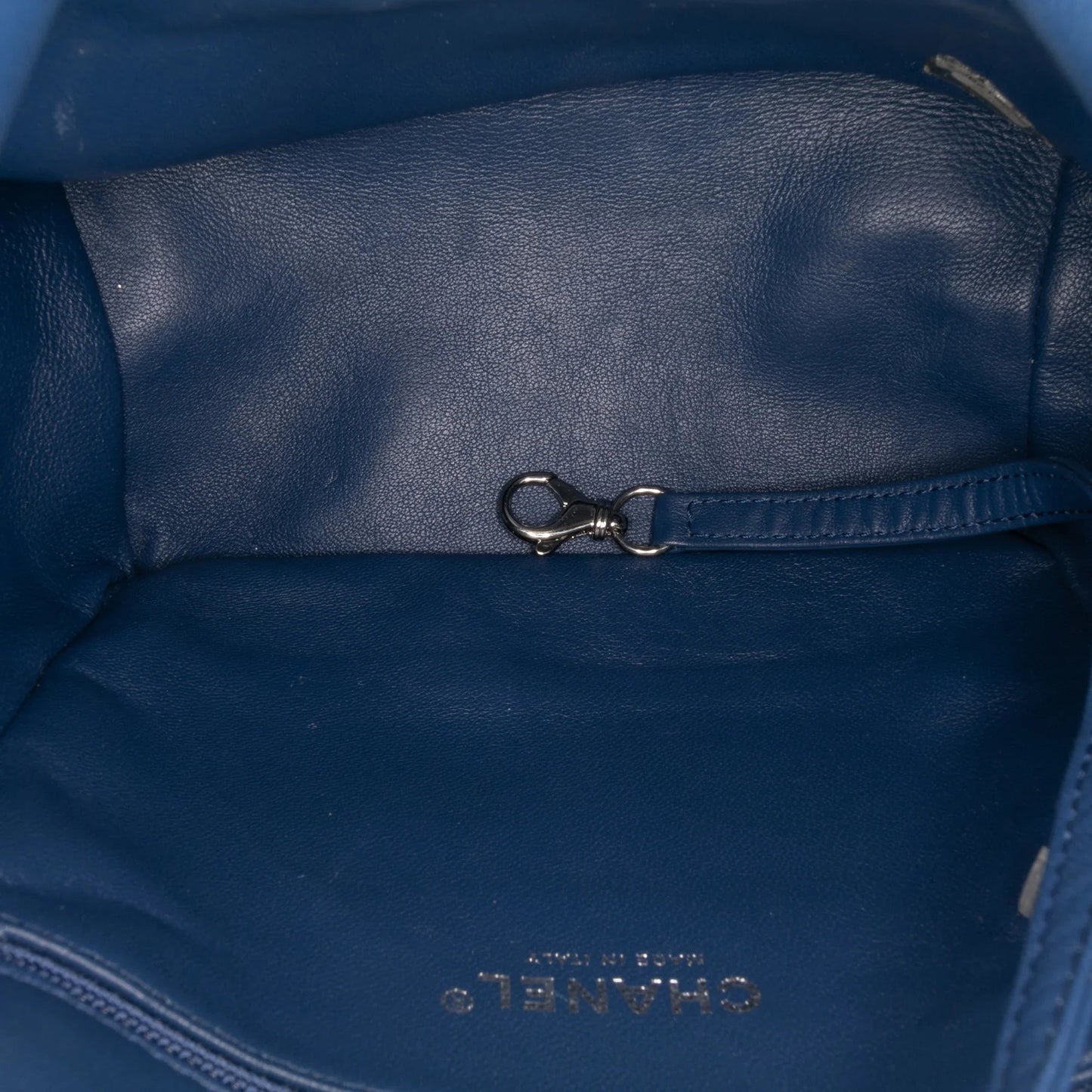 Blue Chanel Sequin Waterfall Backpack