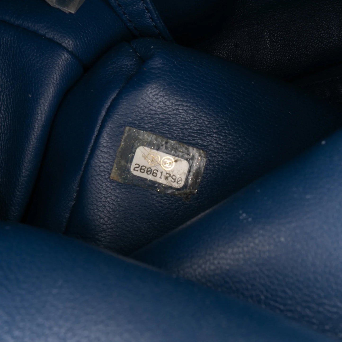 Blue Chanel Sequin Waterfall Backpack