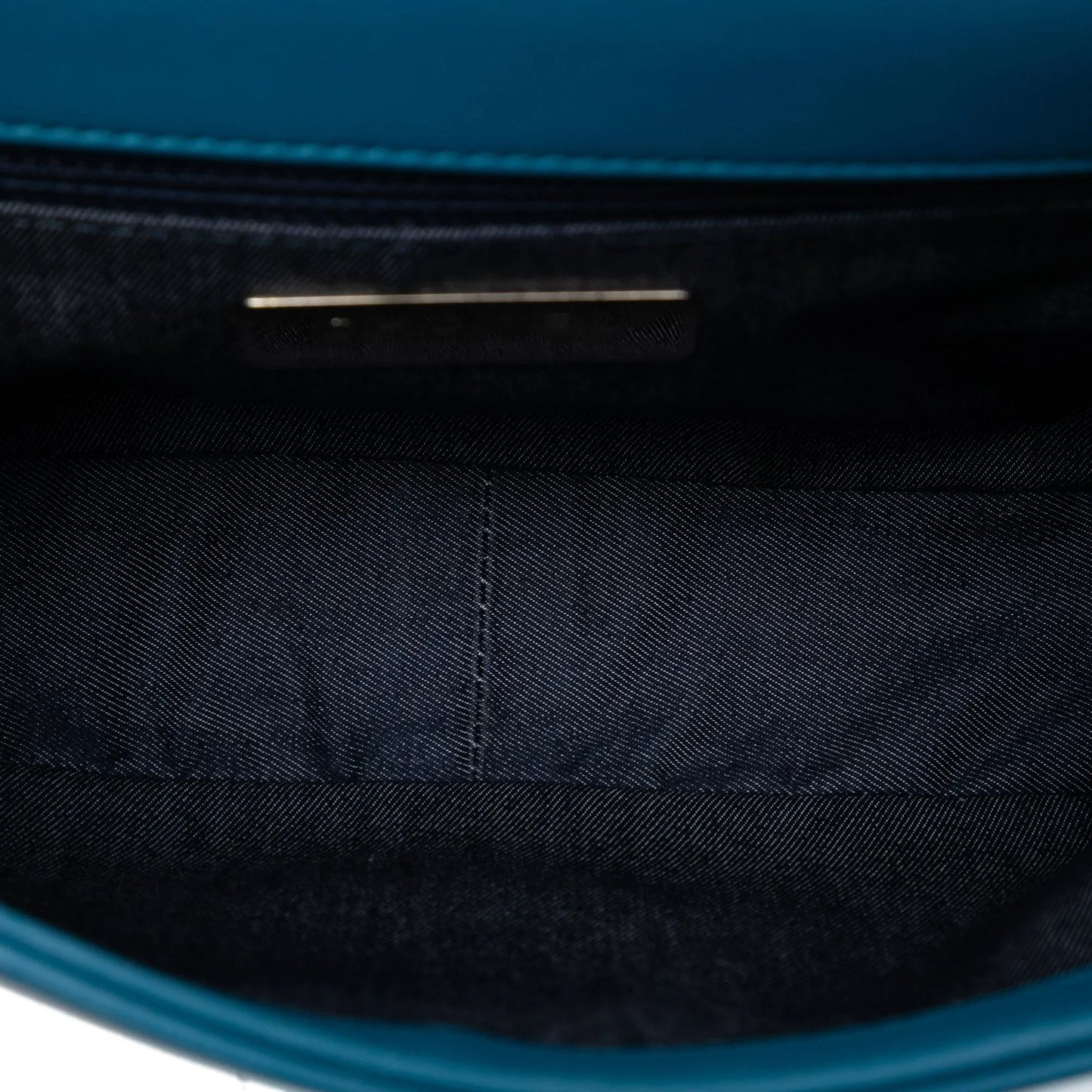 Blue Chanel Lambskin CC Mania Flap Crossbody Bag