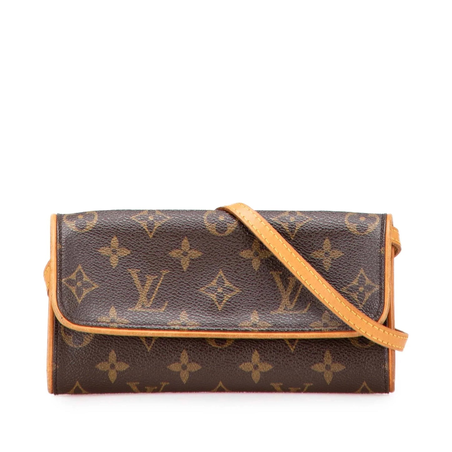 Brown Louis Vuitton Monogram Pochette Twin PM Crossbody Bag