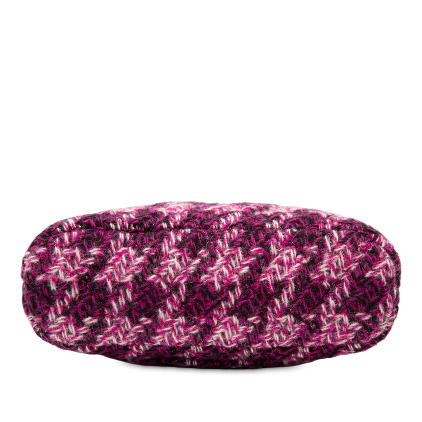 Purple Chanel CC Tweed Houndstooth Clutch On Chain Crossbody Bag