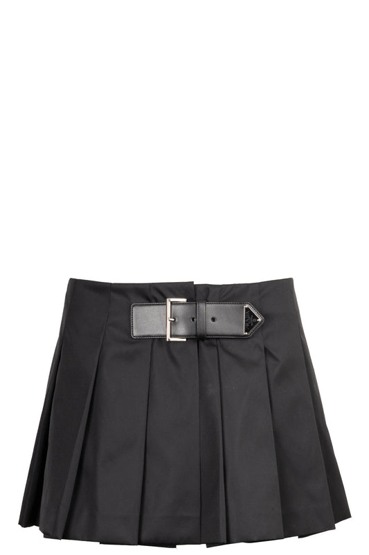 PRADA Pleated Skirt Re-Nylon Black