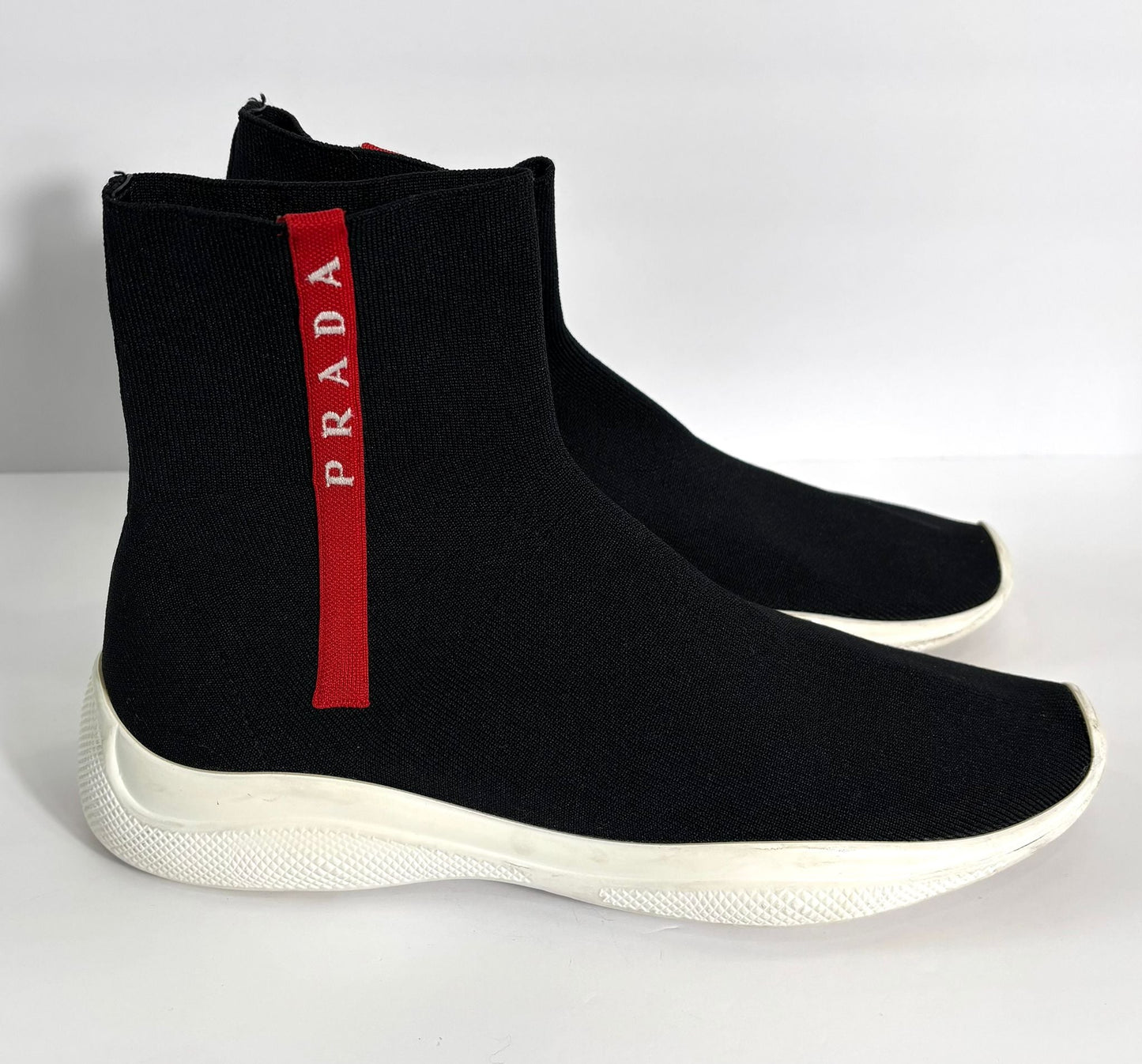 PRADA WOMEN'S LOGO SOCK SNEAKERS