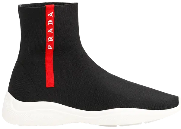 PRADA WOMEN'S LOGO SOCK SNEAKERS