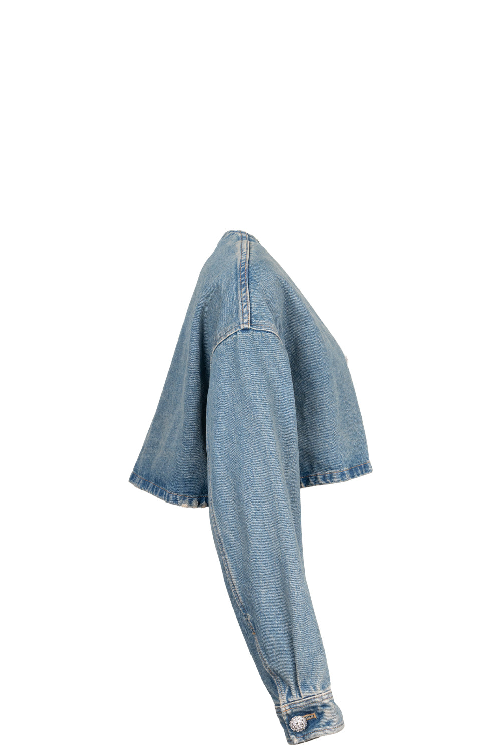 PRADA Triangle Logo Jacket Denim Blue