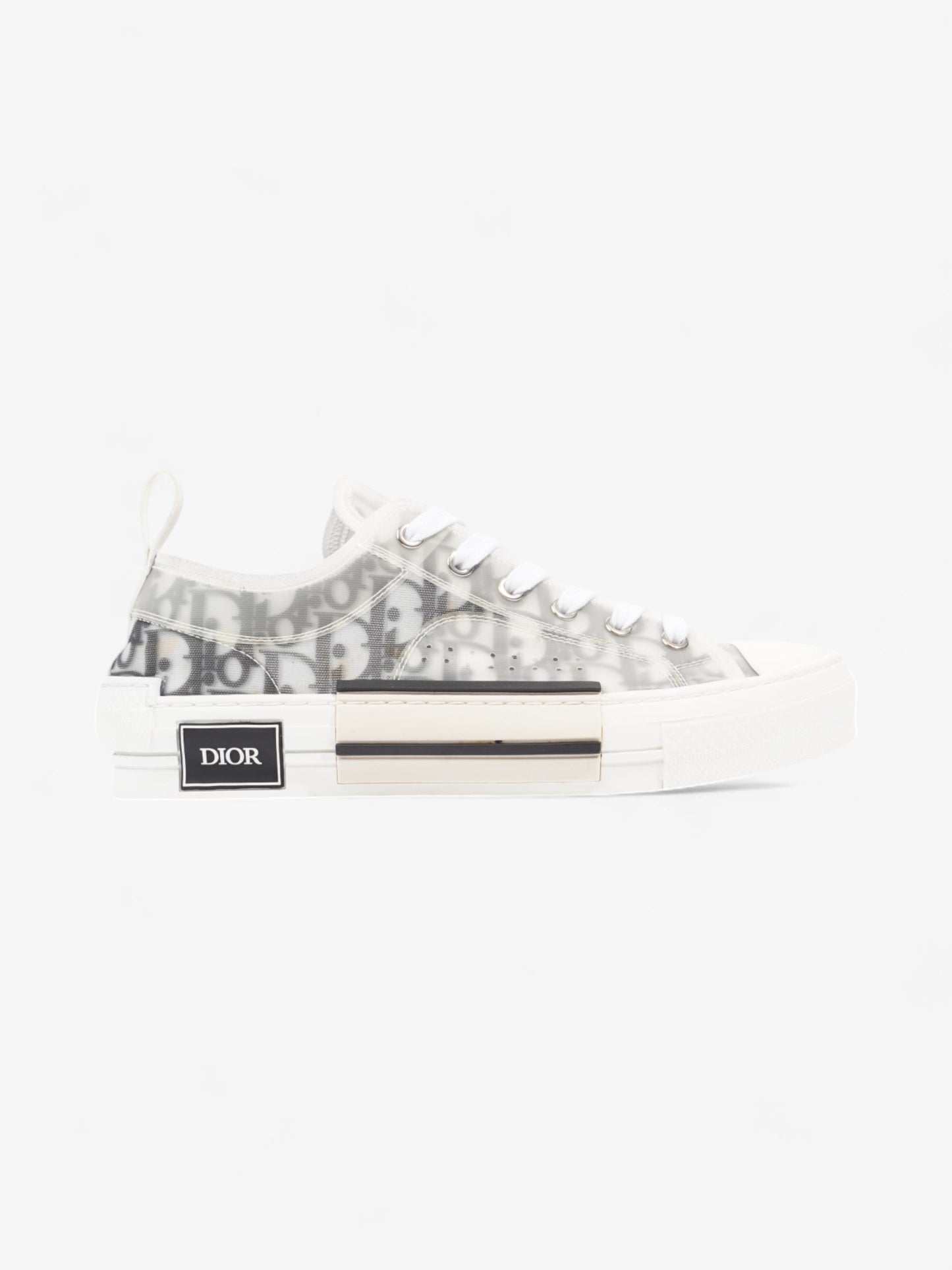 Christian Dior B23 Low-tops Grey Oblique  / White Mesh EU 40.5 UK 6.5