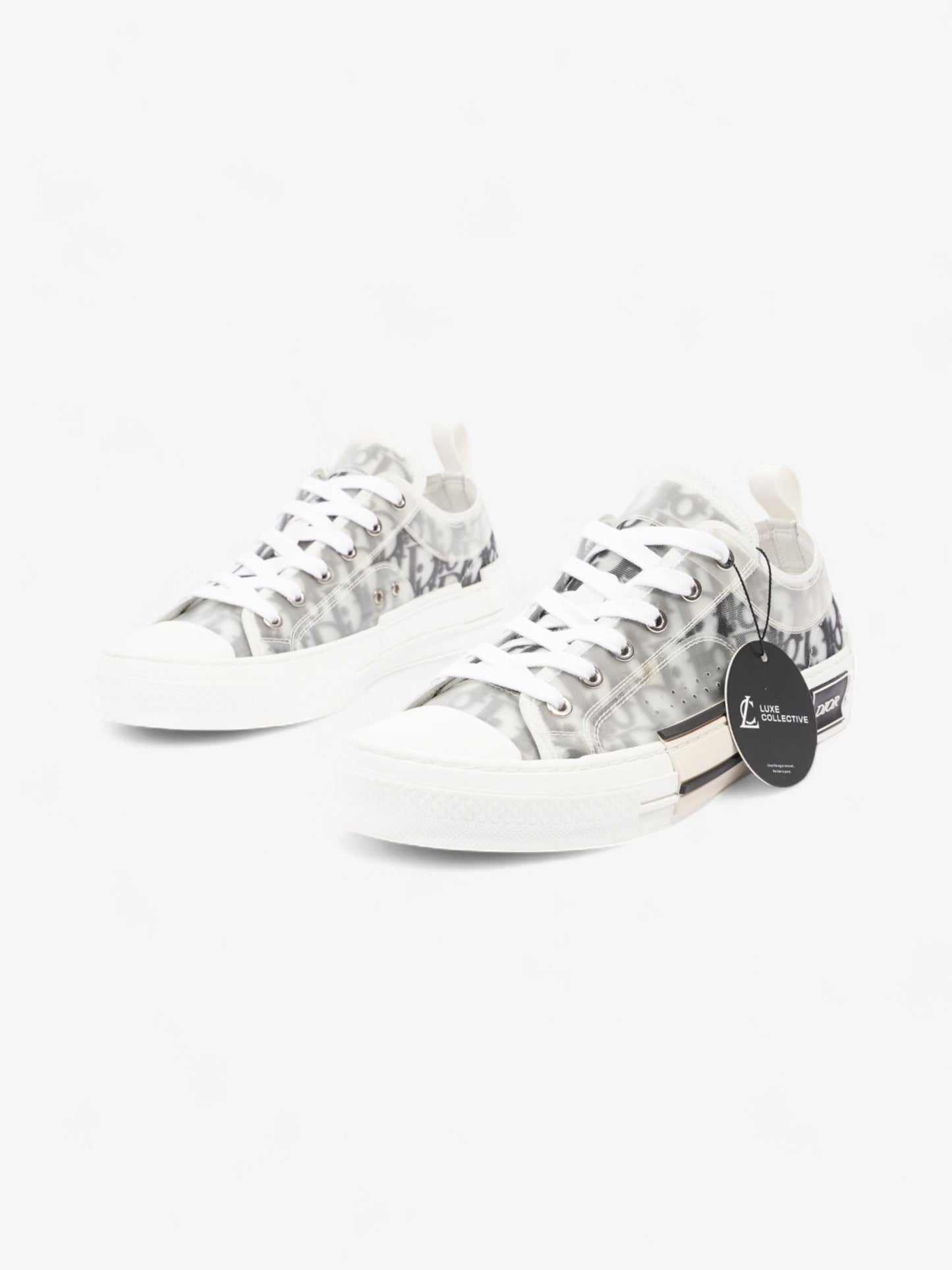 Christian Dior B23 Low-tops Grey Oblique  / White Mesh EU 40.5 UK 6.5
