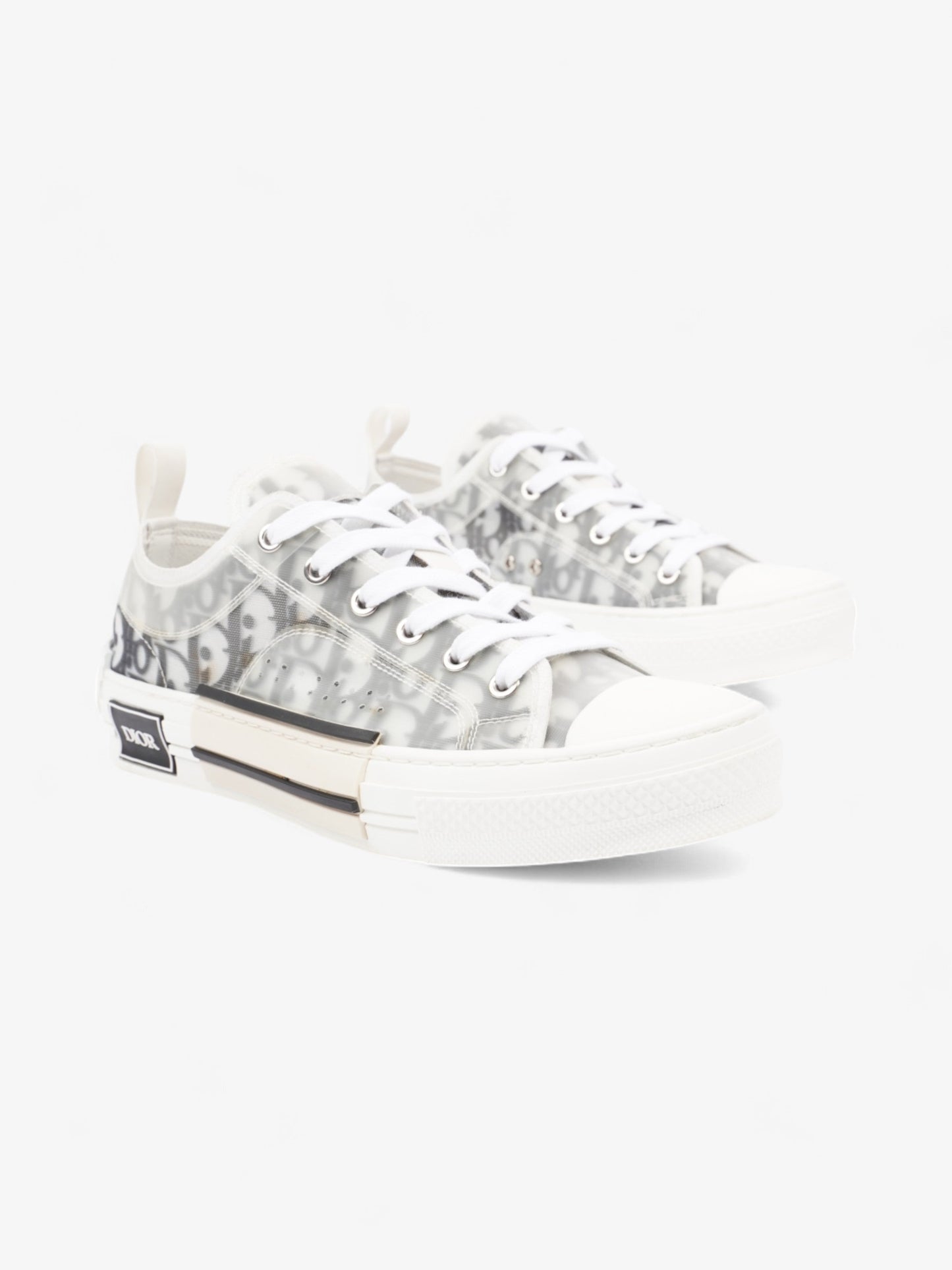 Christian Dior B23 Low-tops Grey Oblique  / White Mesh EU 40.5 UK 6.5
