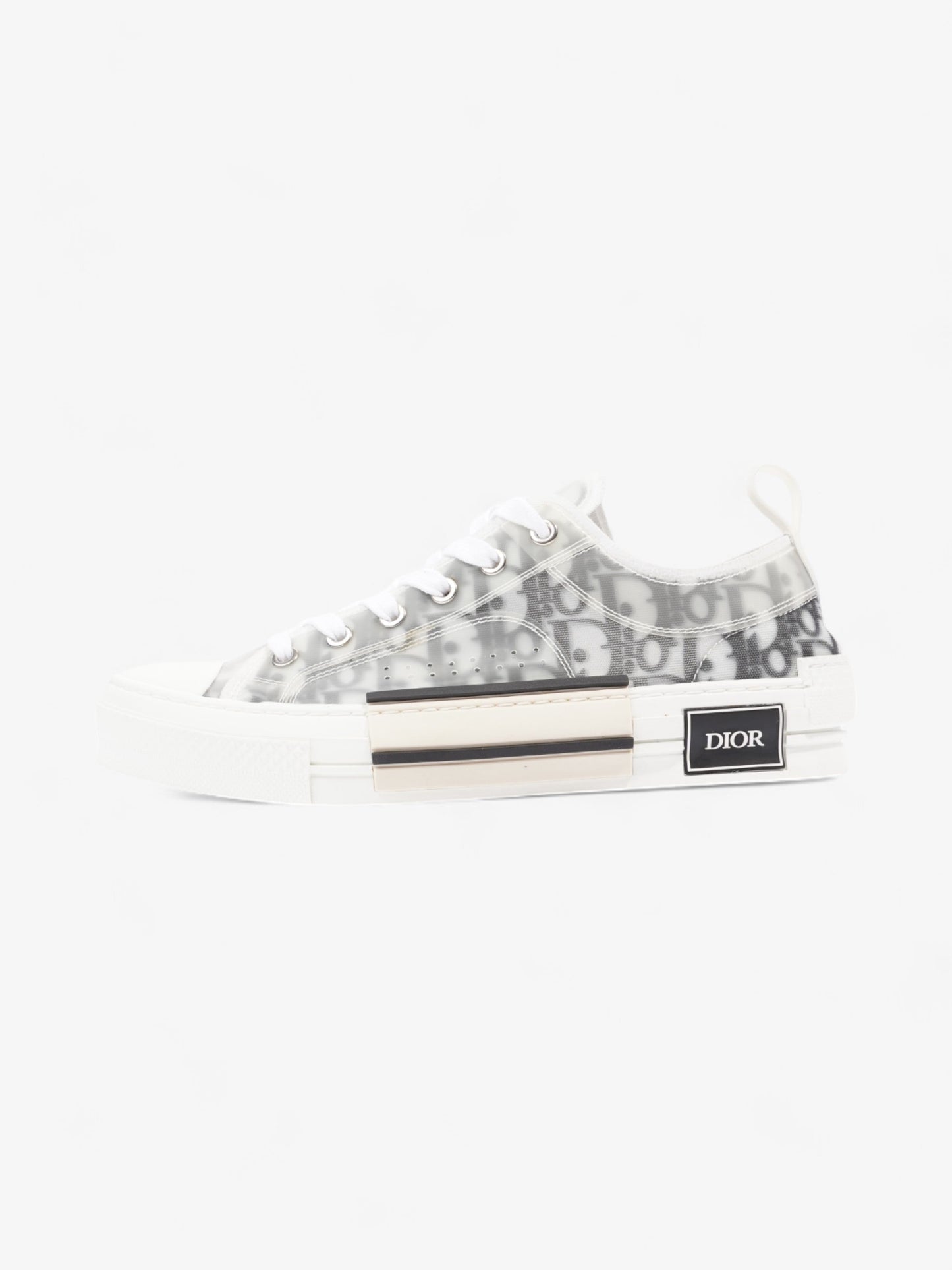Christian Dior B23 Low-tops Grey Oblique  / White Mesh EU 40.5 UK 6.5