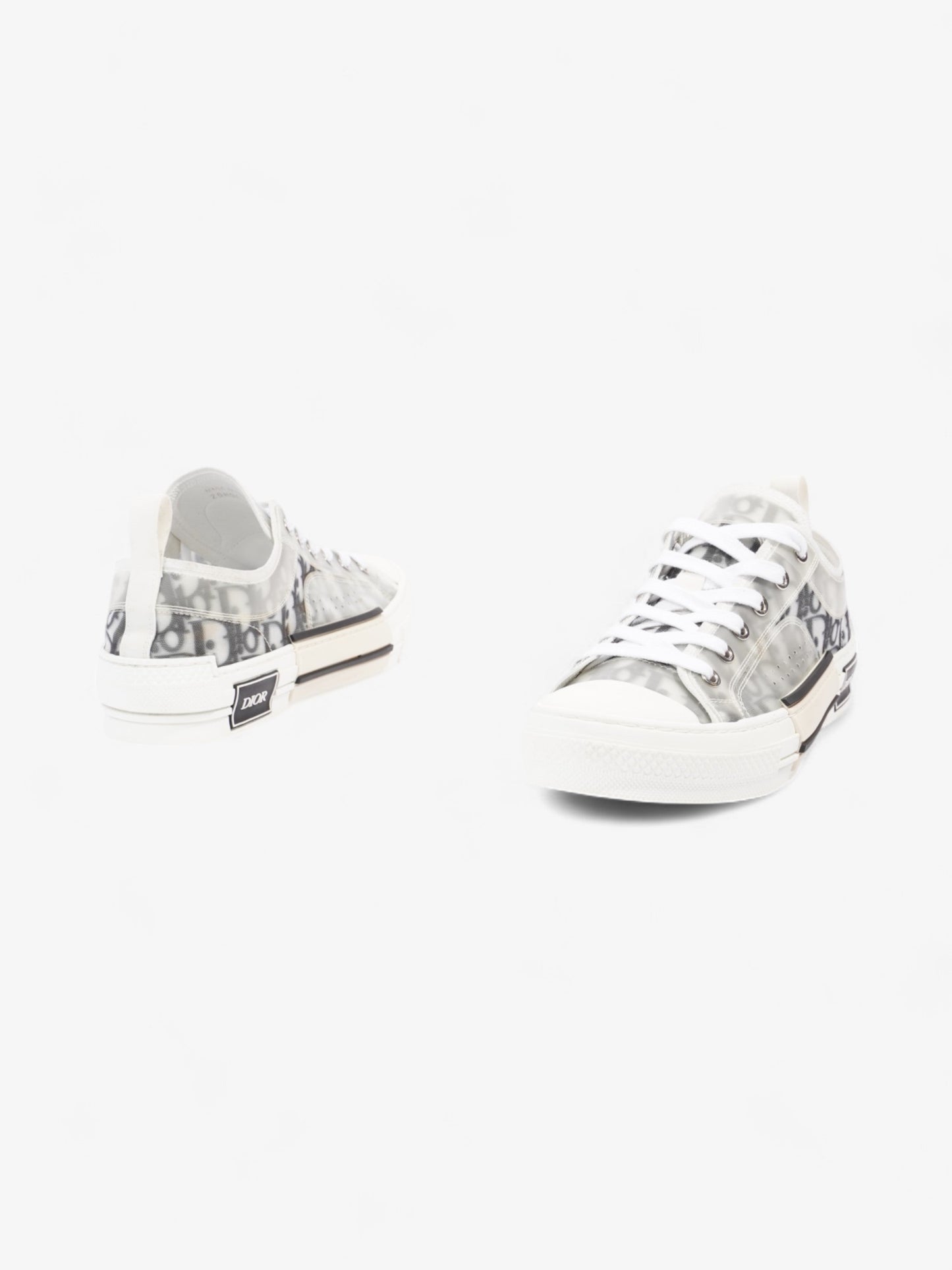 Christian Dior B23 Low-tops Grey Oblique  / White Mesh EU 40.5 UK 6.5