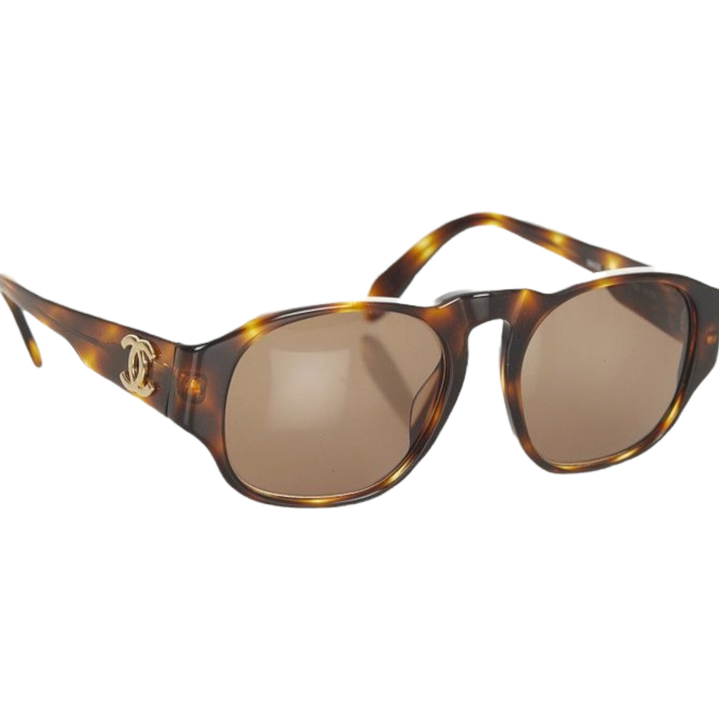 Chanel    Round Tinted Sunglasses Brown