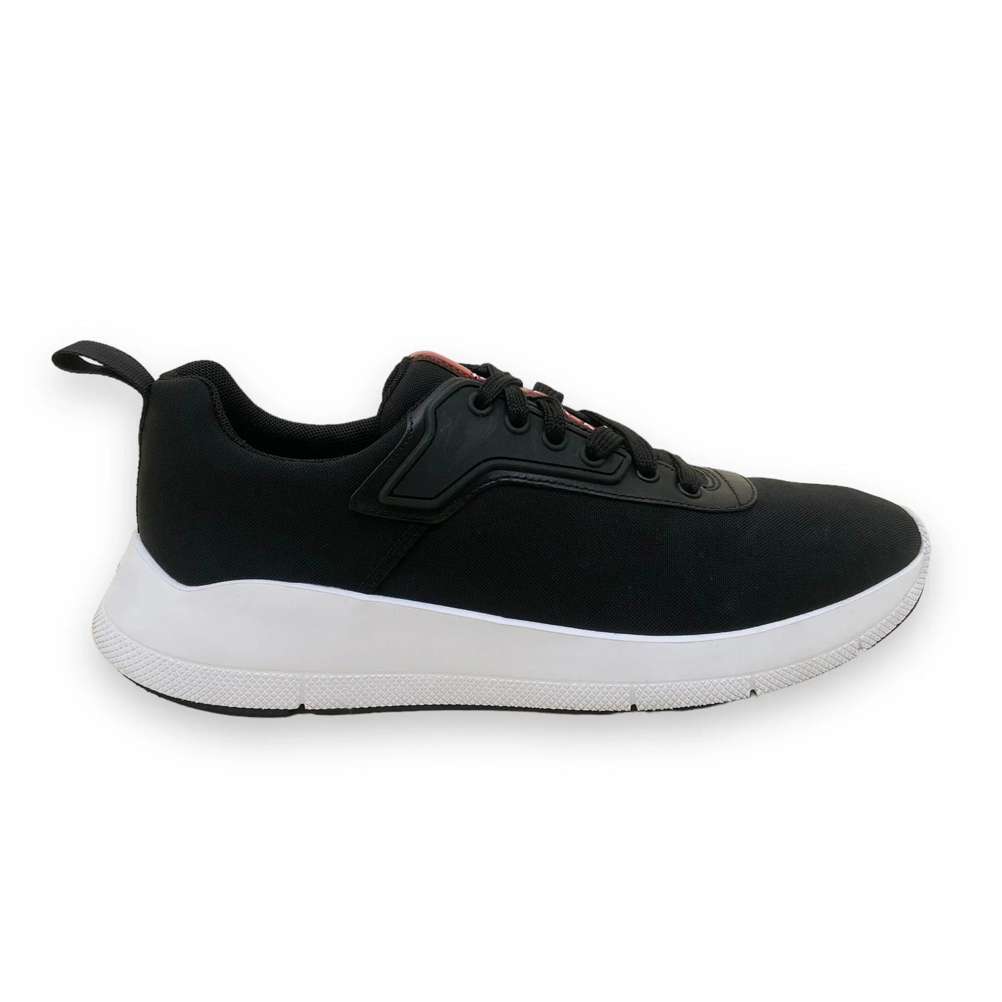 PRADA NYLON TECHNICAL FABRIC SNEAKERS BLACK UK6