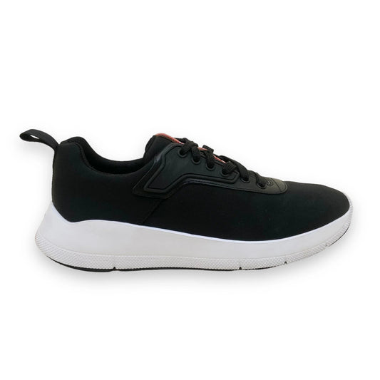 PRADA NYLON TECHNICAL FABRIC SNEAKERS BLACK UK6