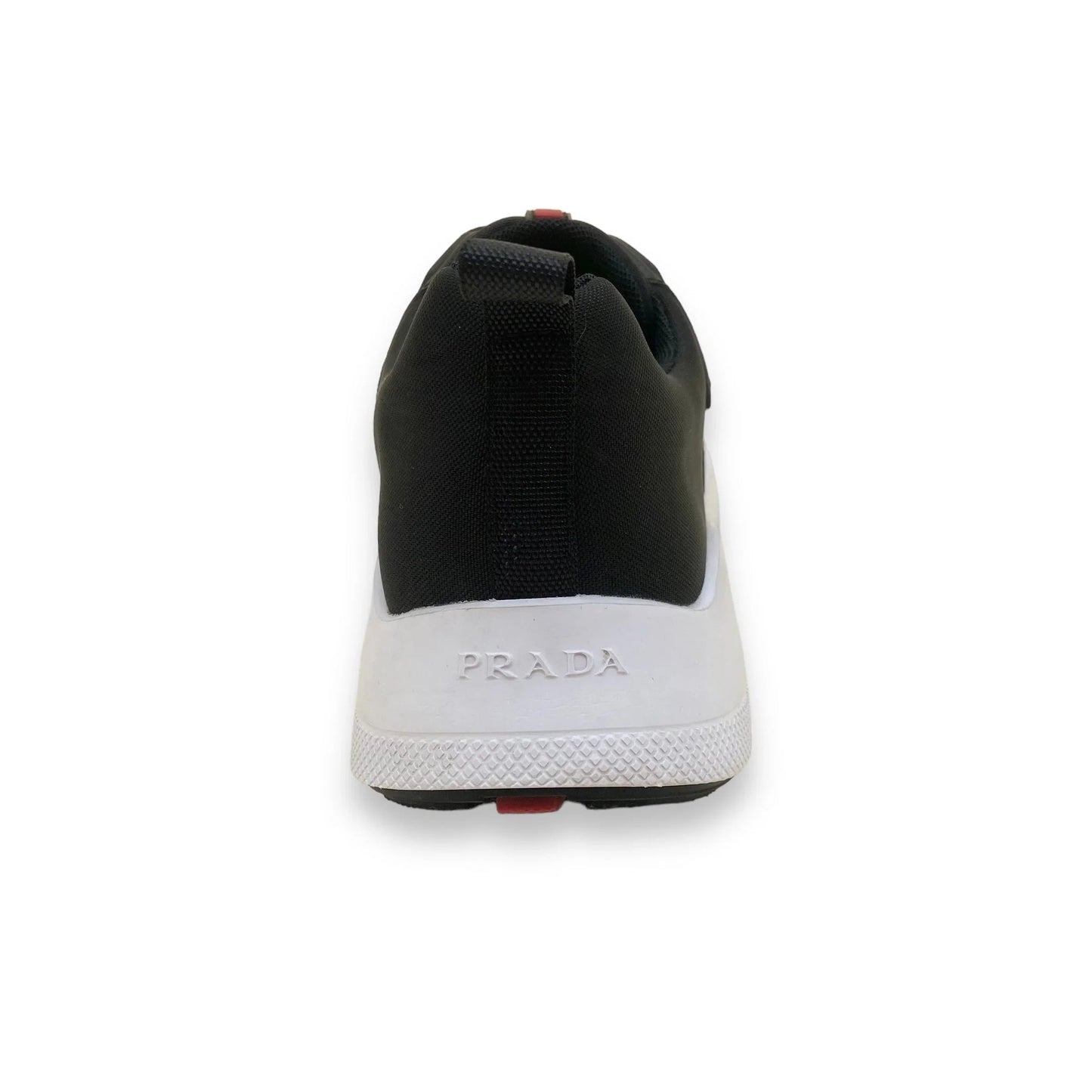 PRADA NYLON TECHNICAL FABRIC SNEAKERS BLACK UK6