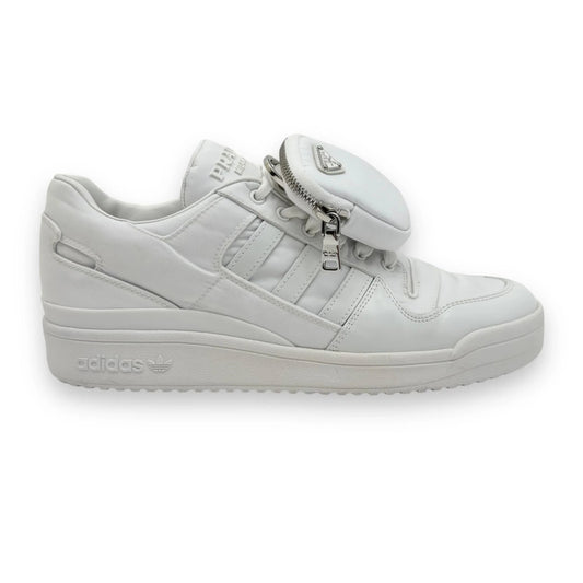 PRADA X ADIDAS FORUM LOW TOP SNEAKER WHITE UK10