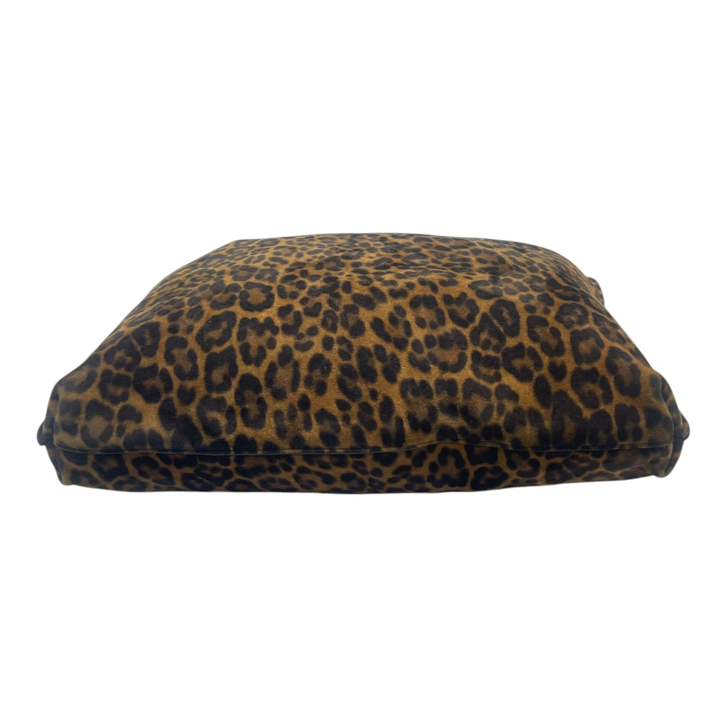 Yves Saint Laurent Suzanne Medium Leopard-print Suede Shoulder Bag In Natural