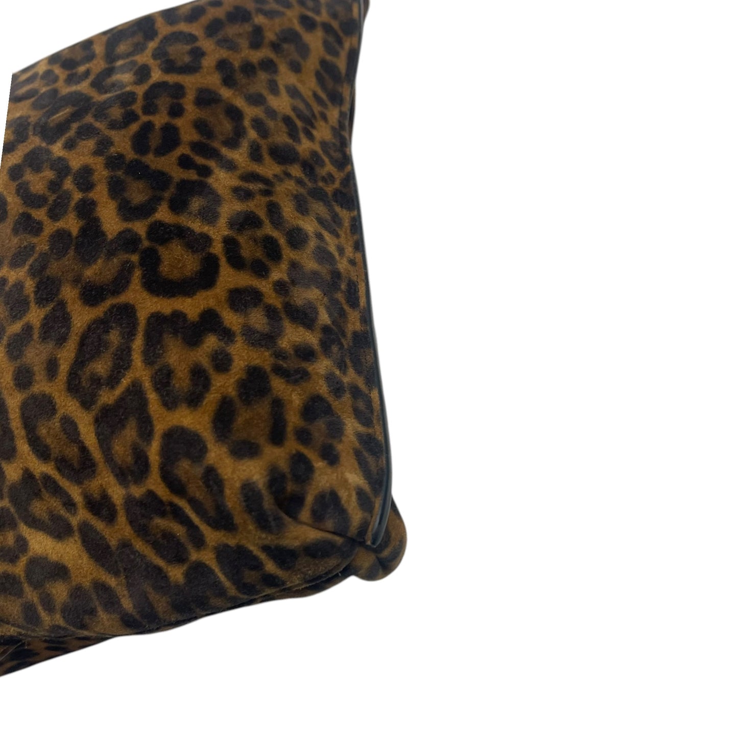 Yves Saint Laurent Suzanne Medium Leopard-print Suede Shoulder Bag In Natural