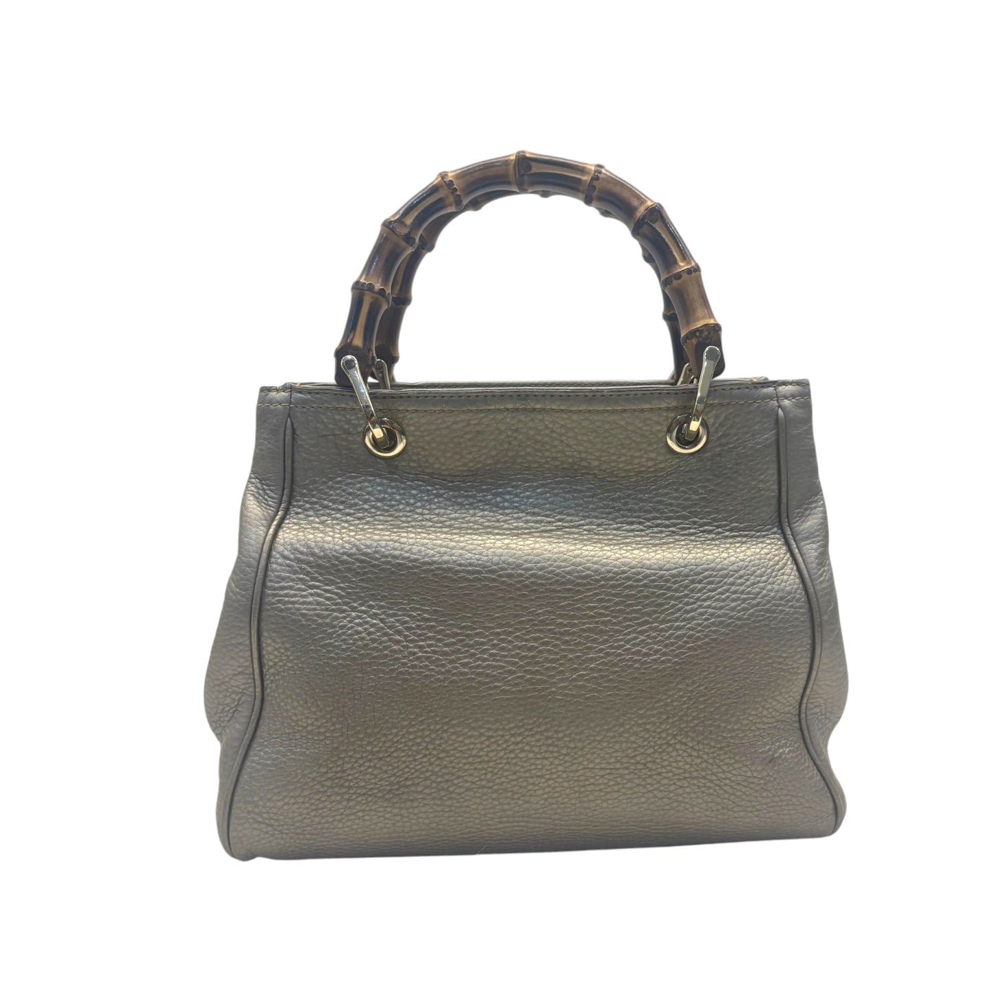 Gucci Metallic Beige Leather Bag
