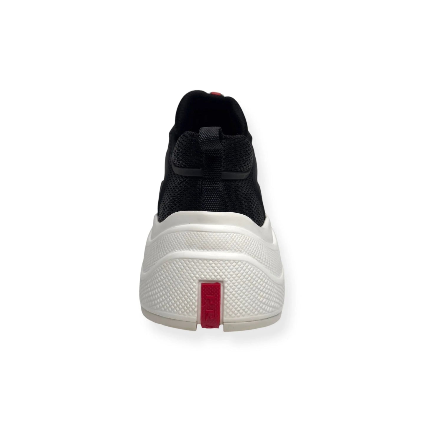 PRADA AMERICAS CUP LOW TOP SNEAKER BLACK / WHITE 37.5 / UK4.5