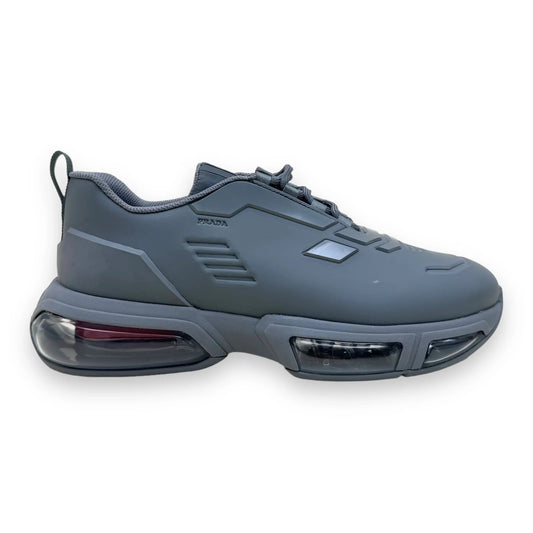 PRADA COLLISION 19LR TECHNICAL FABRIC LOW TOP SNEAKER GREY UK9