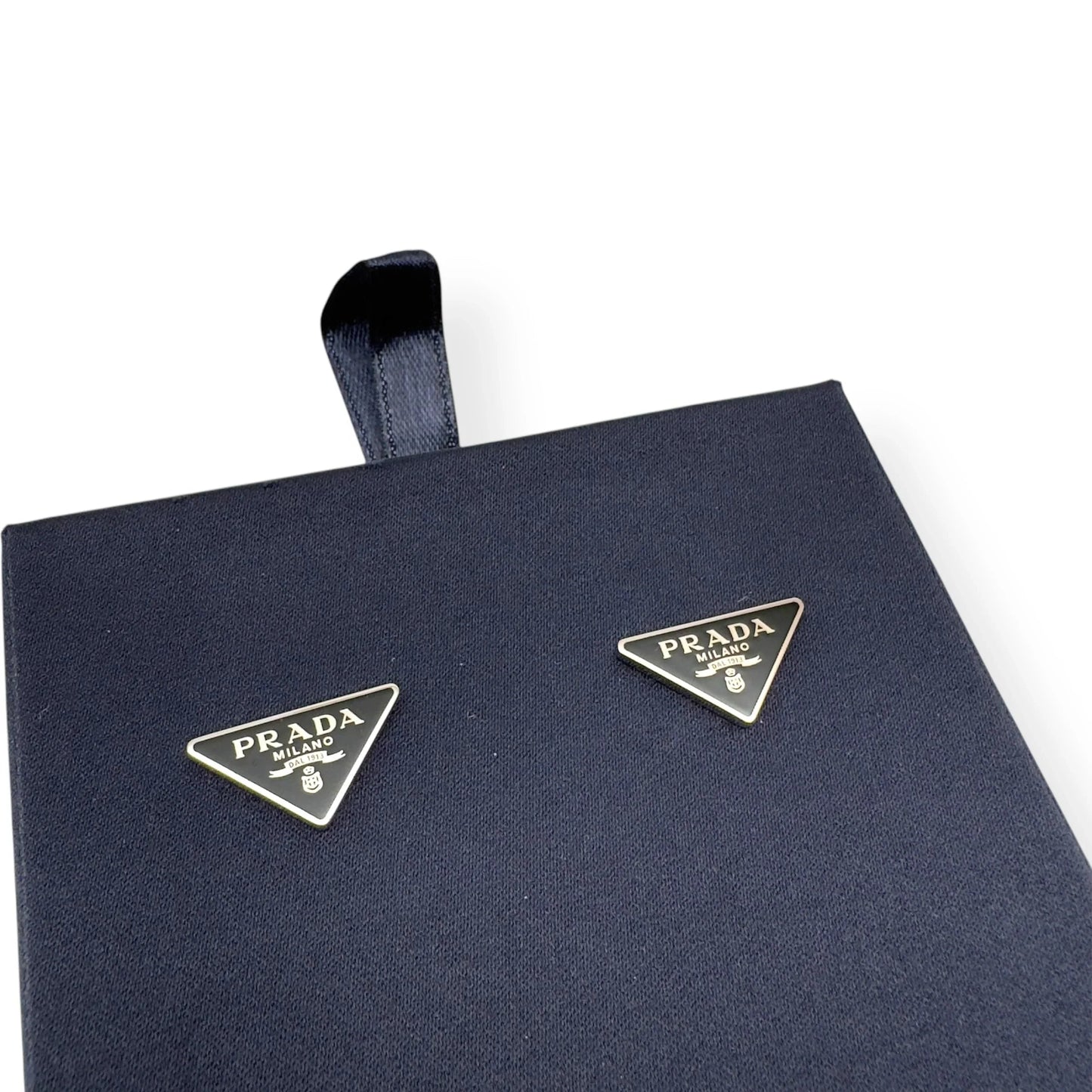 PRADA WOMENS SYMBOLE EARRINGS BLACK