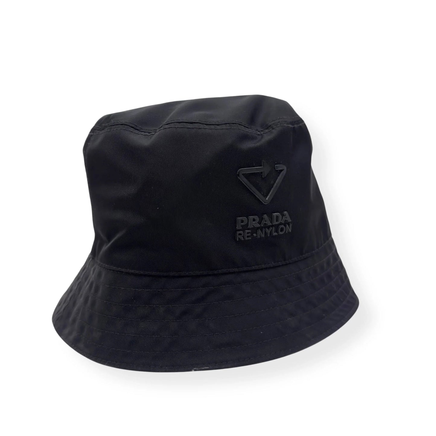 PRADA RE-NYLON BUCKET HAT BLACK M
