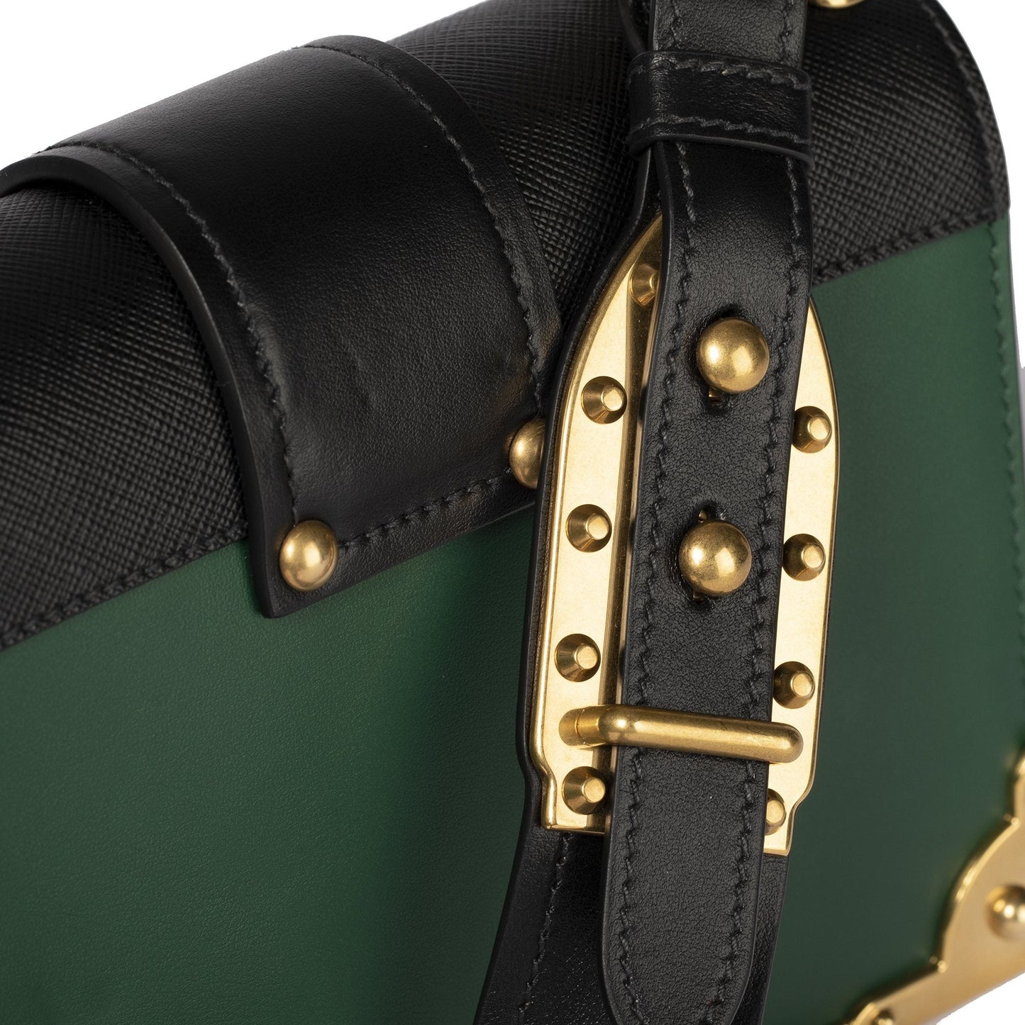 Prada 2019 Cahier Leather Shoulder Bag