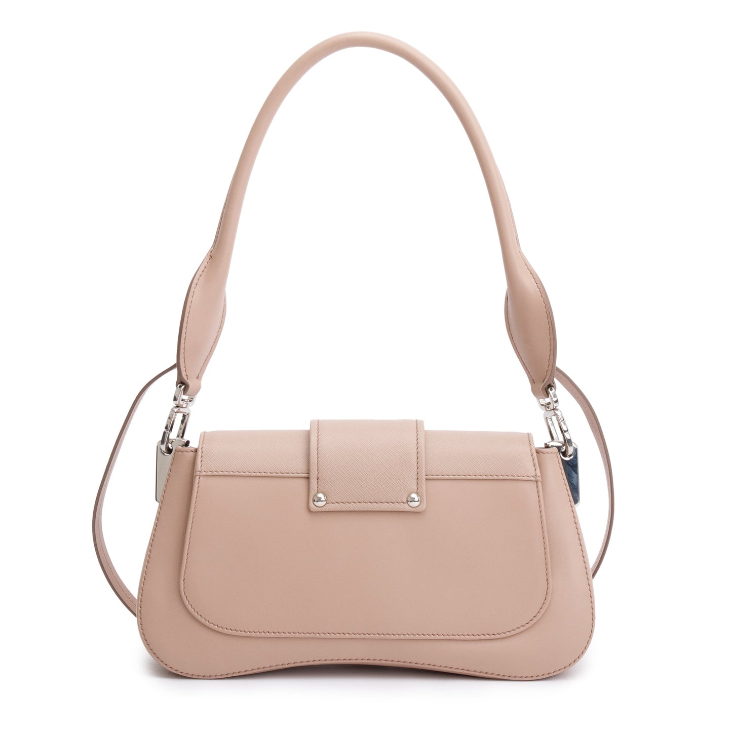 Prada 2020 Beige City Calf Saffiano Sidonie Shoulder Bag